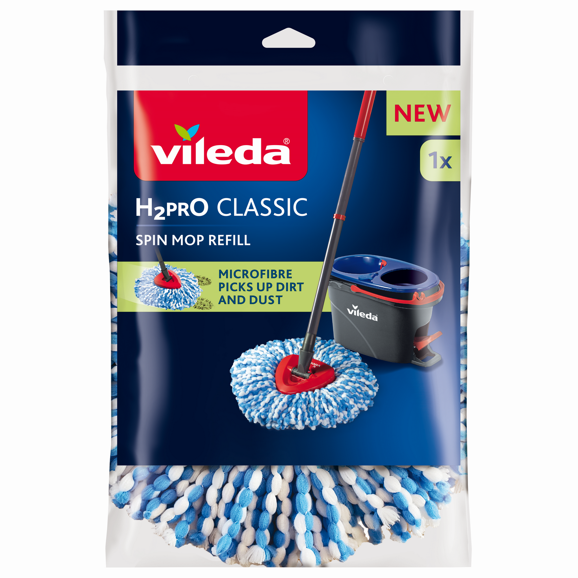 Vileda Ersatzkopf 'H2PrO Classic' Microfaser