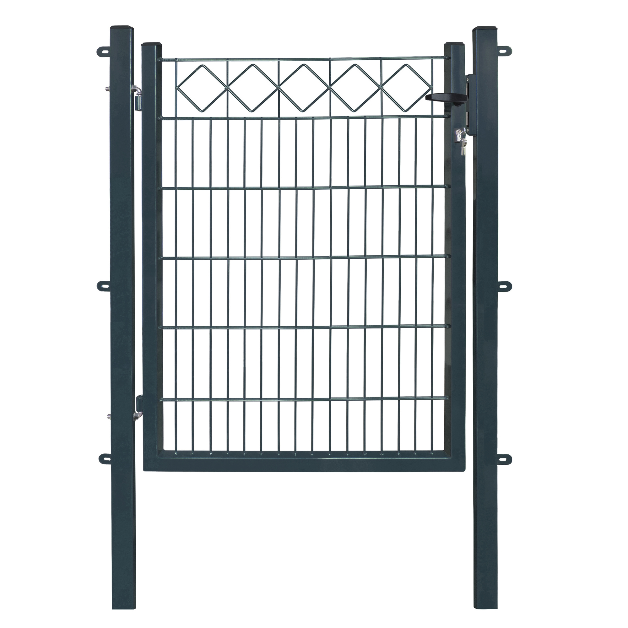 Arvotec Gartentor 'Exclusive' anthrazit 100 x 120 cm, mit Karodekor