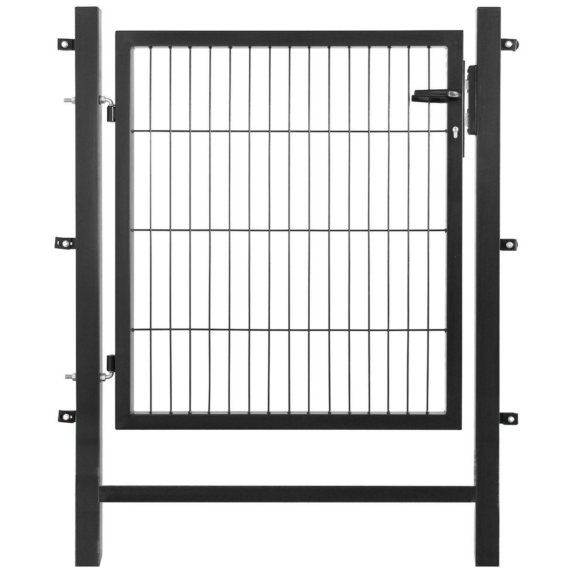 Arvotec Gartentor 'Easy' anthrazit 100 x 120 cm, mit Pfostenrahmen