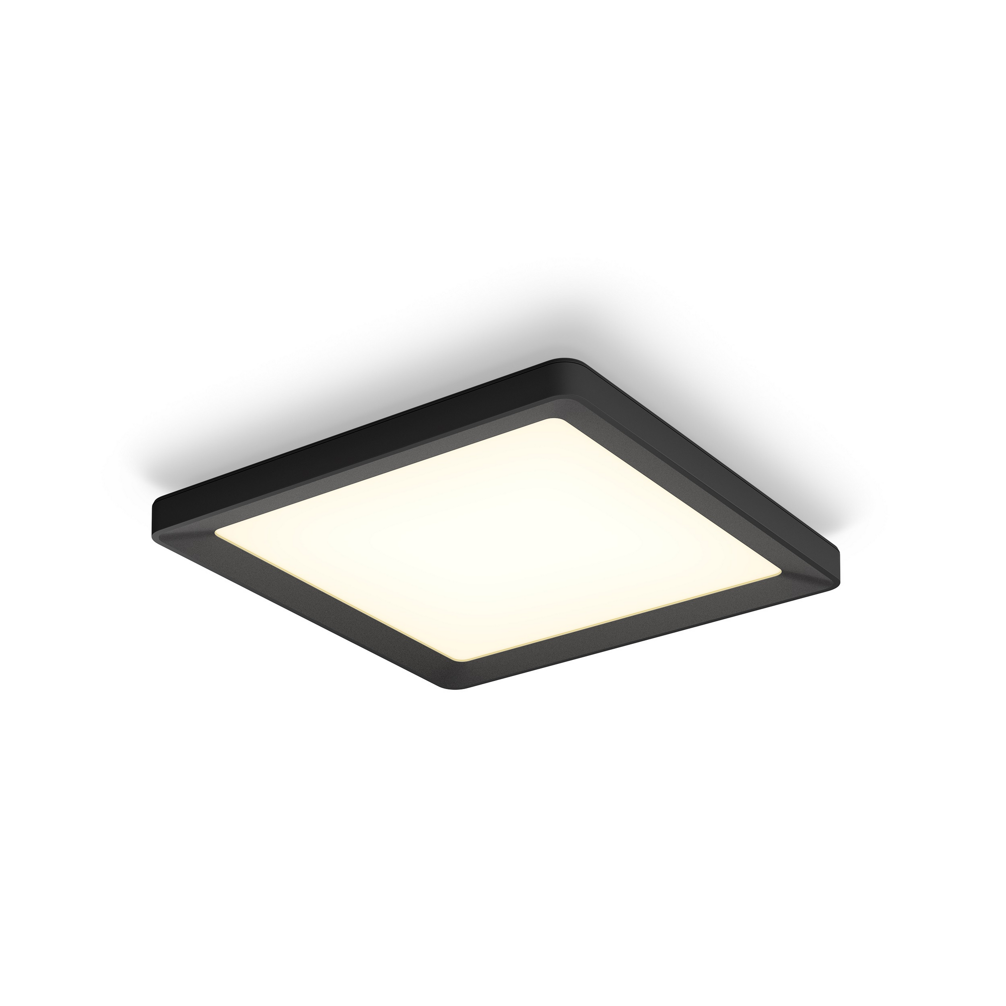 Philips Hue Panelleuchte 'Hue Tento W SQ S' schwarz Ø 29,5 cm