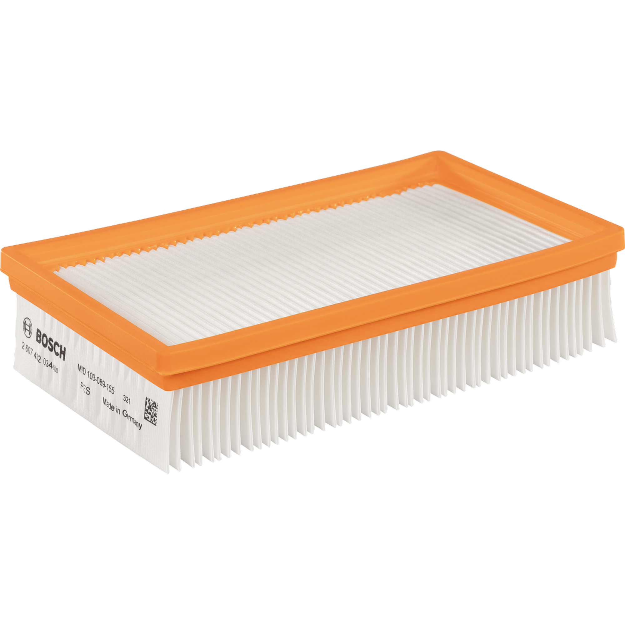 Bosch Flachfaltenfilter Polyester für Nass- und Trockensauger GAS 35 L AFC, GAS 35 L SFC+, GAS 35 M AFC, GAS 55 M AFC