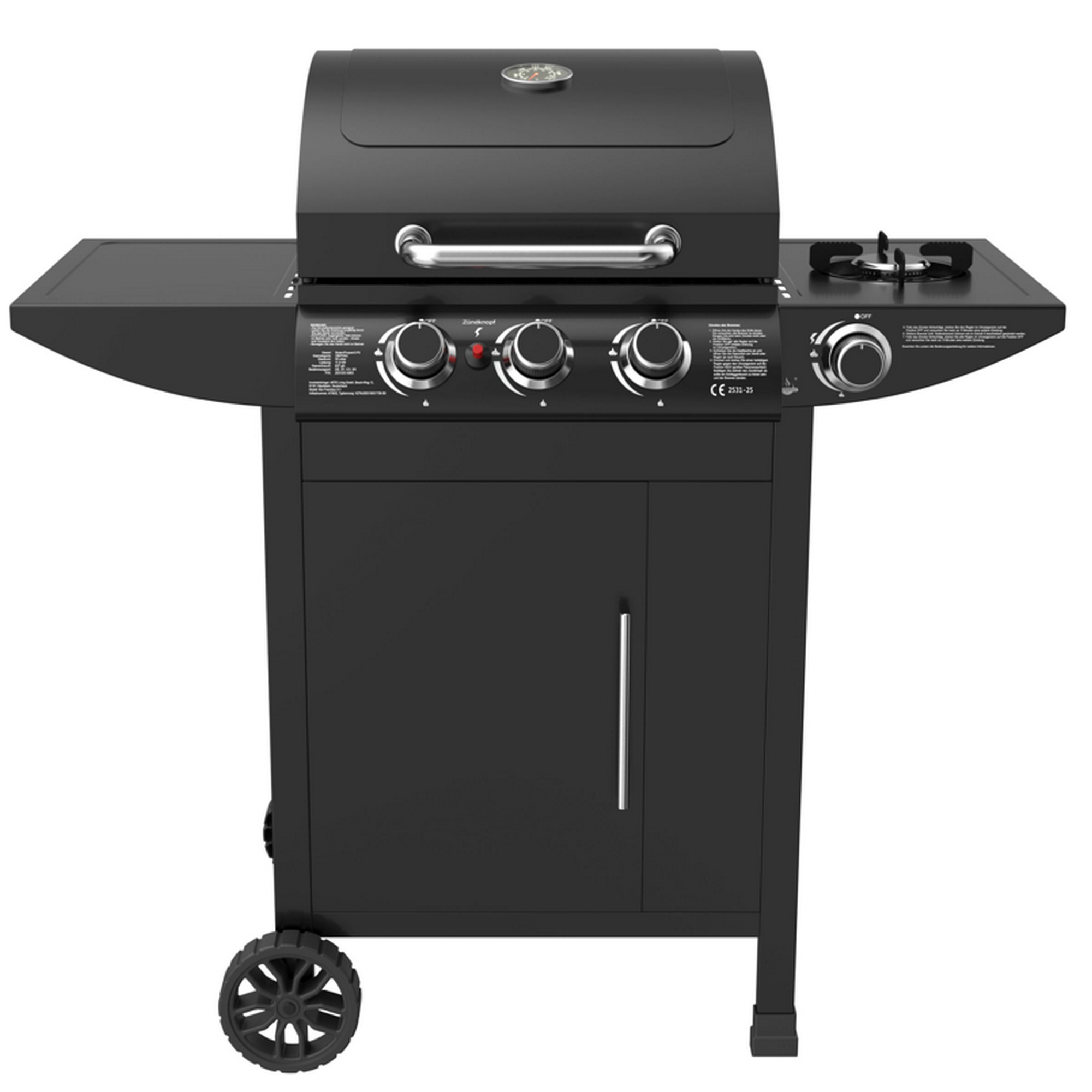 El Fuego Gasgrill 'San Francisco' 3+1 Brenner 110 x 104,5 x 57 cm
