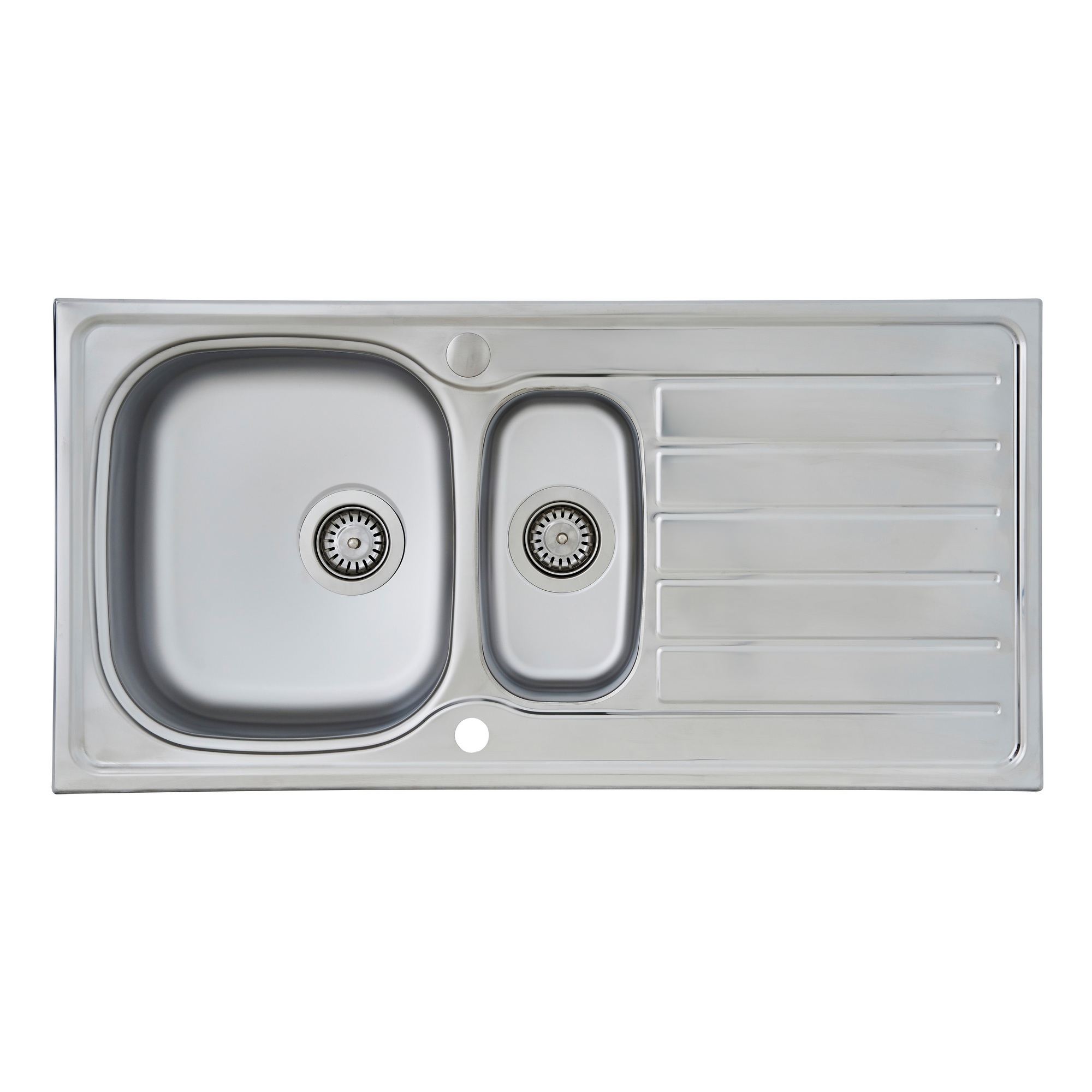 Respekta Einbauspüle 'Dallas' Edelstahl 100 x 50 cm