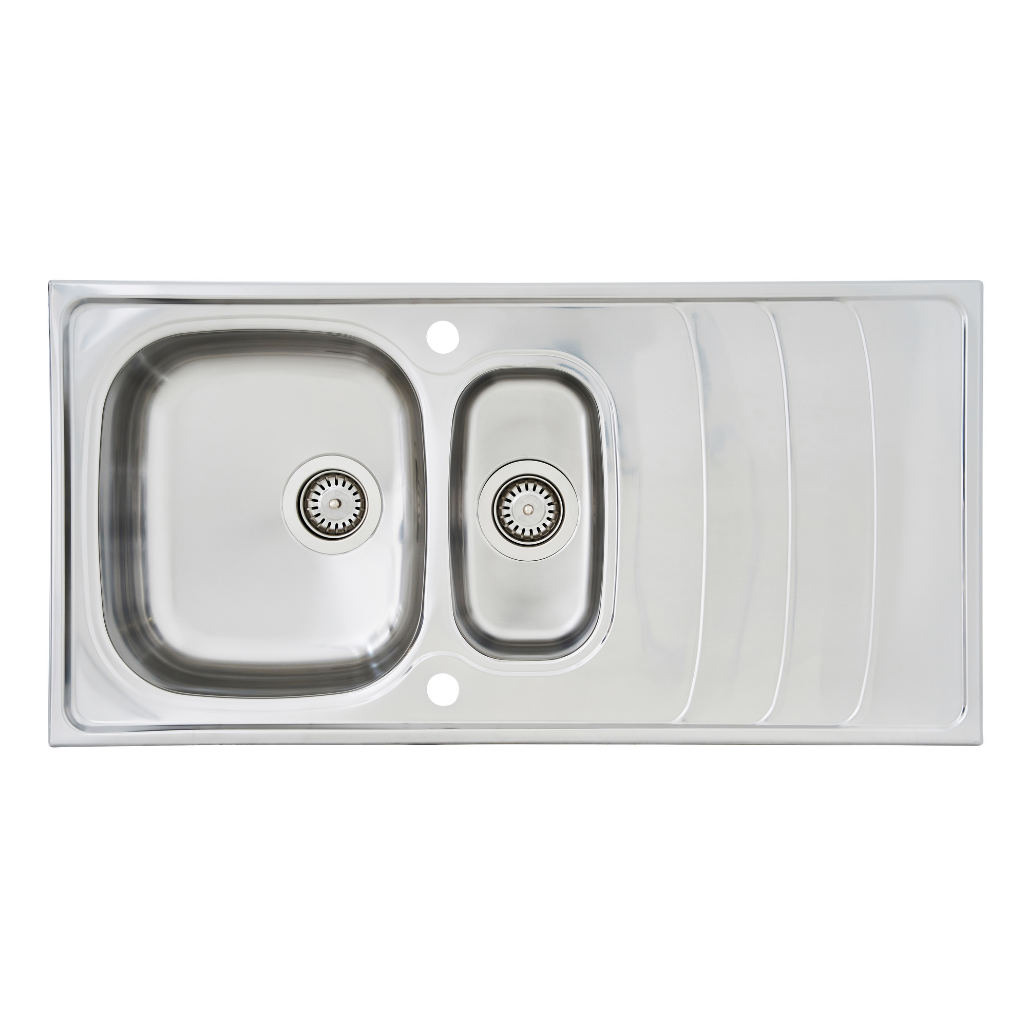 Respekta Einbauspüle 'Miami' Edelstahl 100 x 50 cm