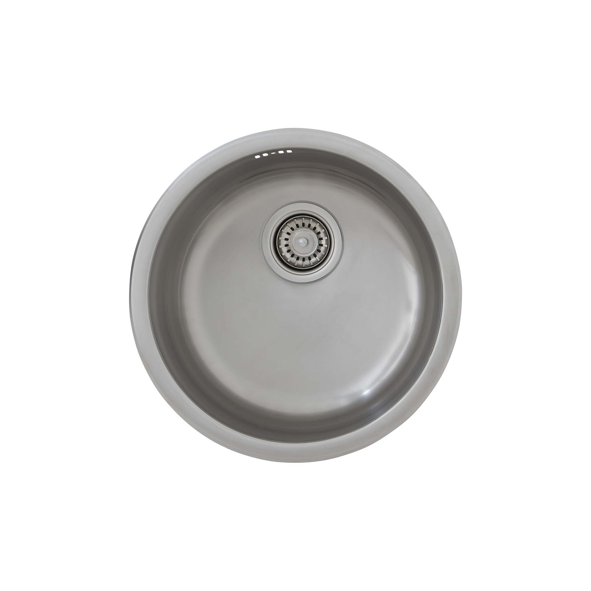 Respekta Einbauspüle 'Portland' Edelstahl Ø 44,6 cm