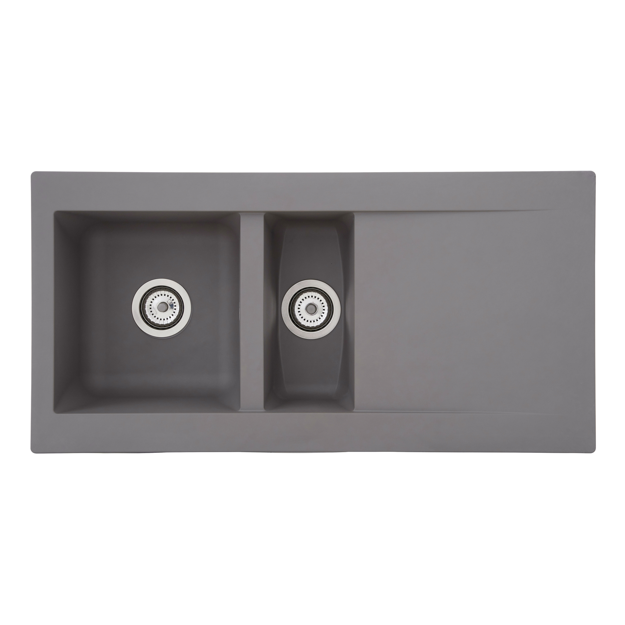 Respekta Einbauspüle 'Denver' Mineralite betongrau 100 x 50 cm