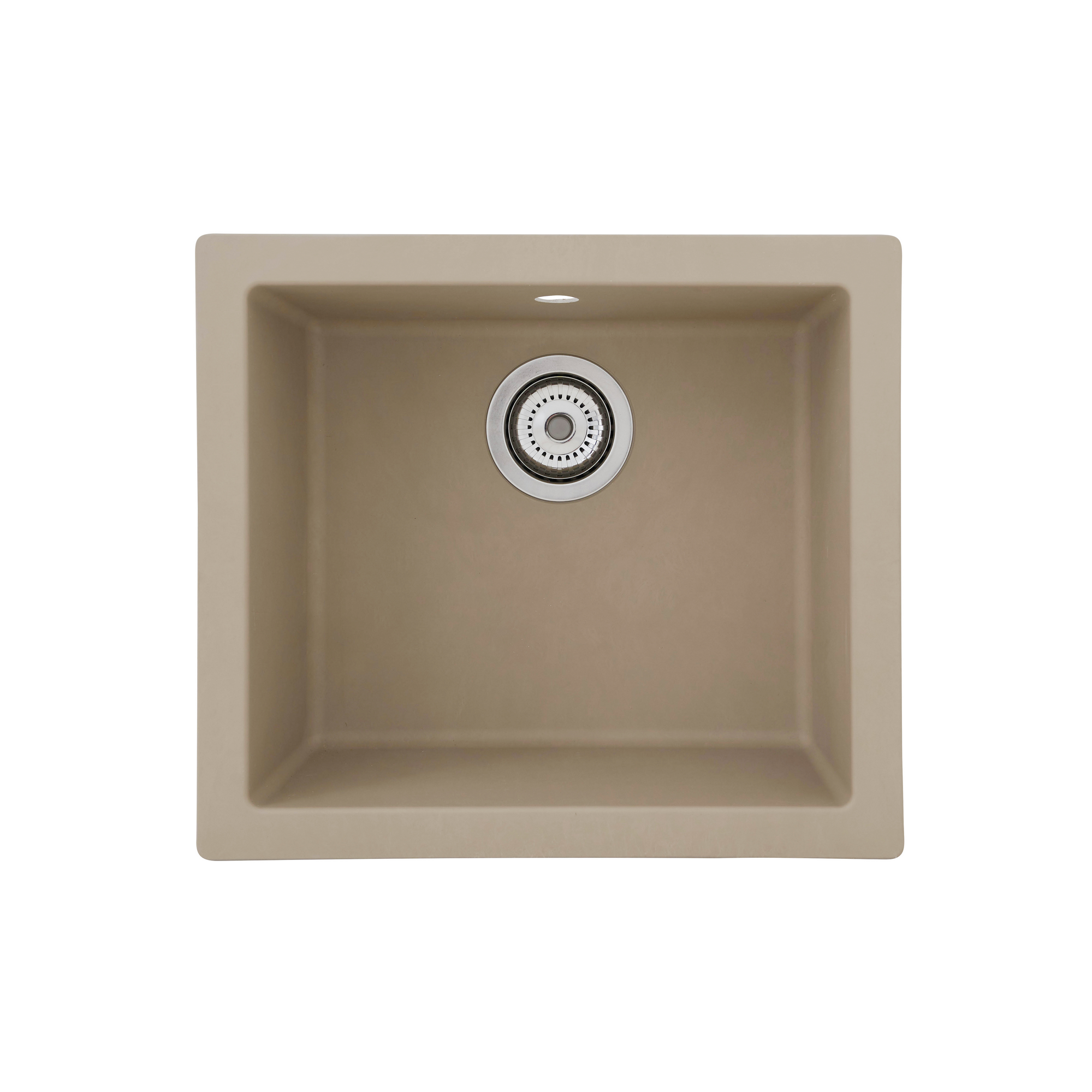 Respekta Einbauspüle 'Ohio' Mineralite sandbeige 50 x 44 cm