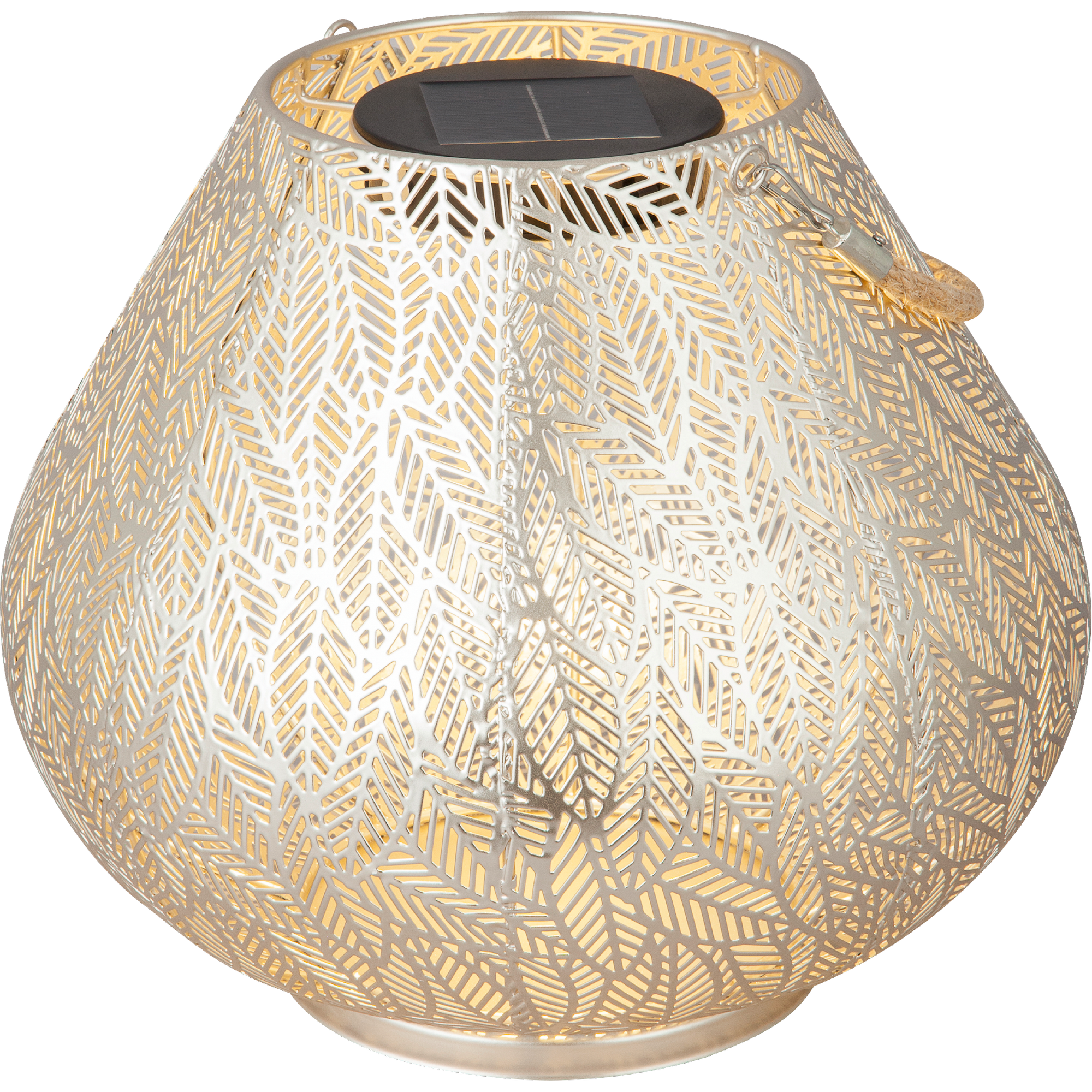 toom Solar Laterne 'Belly' weiß Ø 28,5 cm