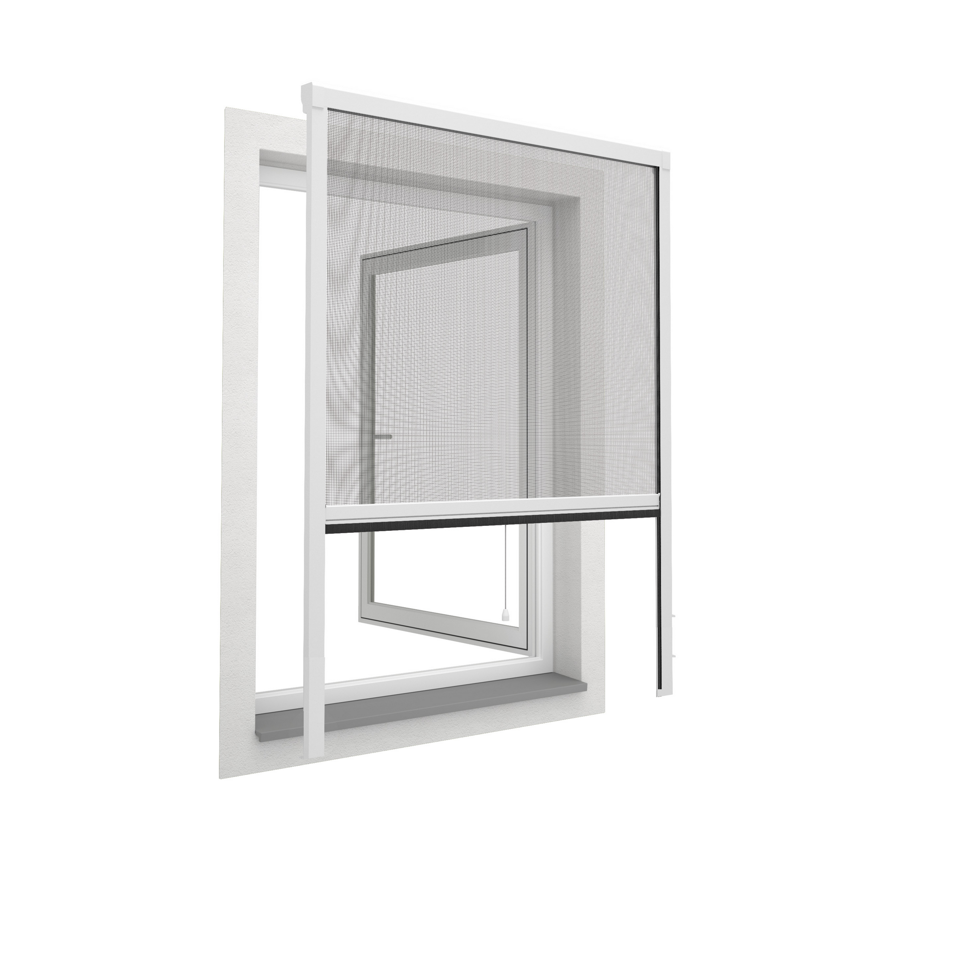 toom Fliegengitter-Rollo für Fenster 'Easy' weiß 125 x 150 cm