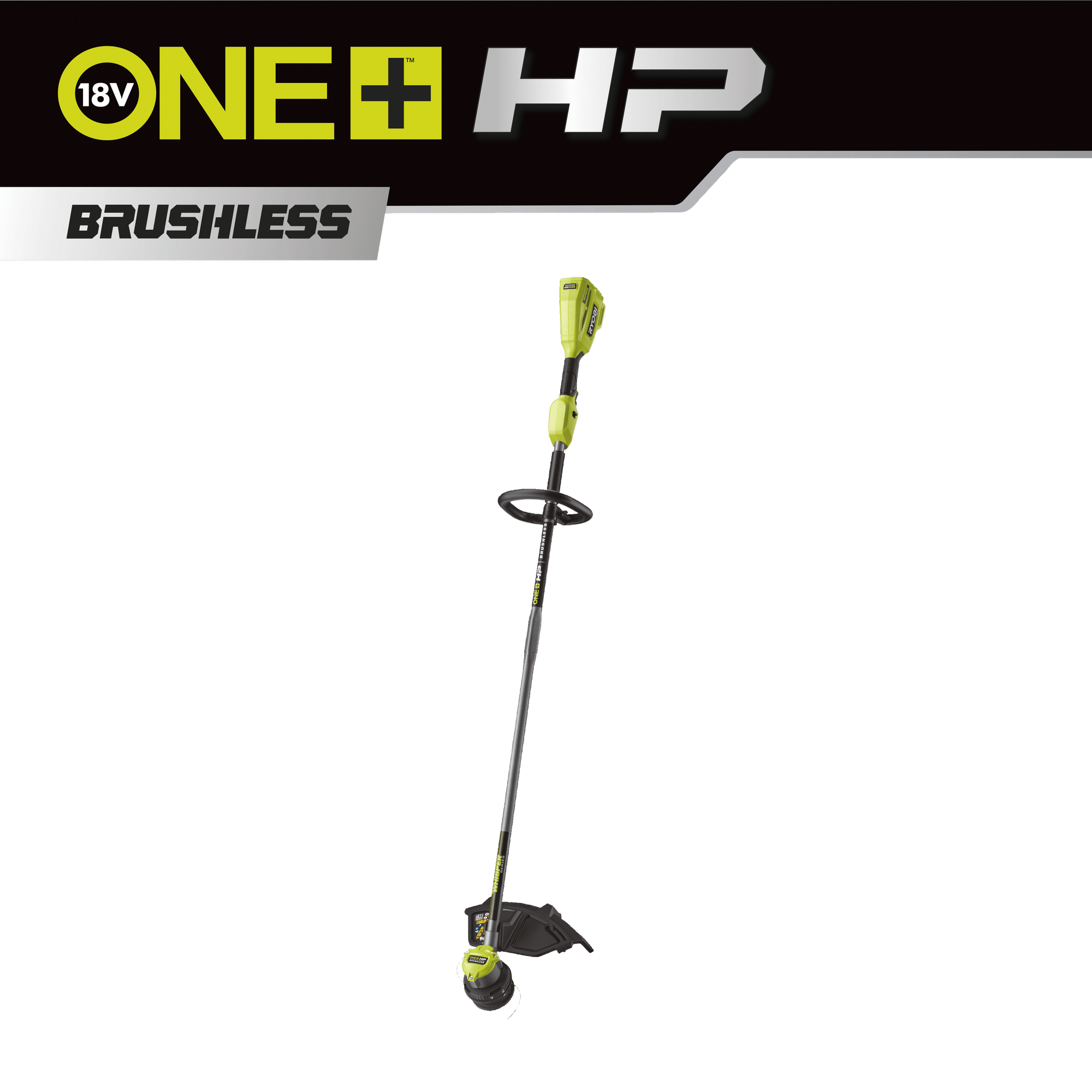 Ryobi Akku-Rasentrimmer 'One+ HP Whisper™ Brushless RY18LTX38A-0' 18 V ohne Akku und Ladegerät