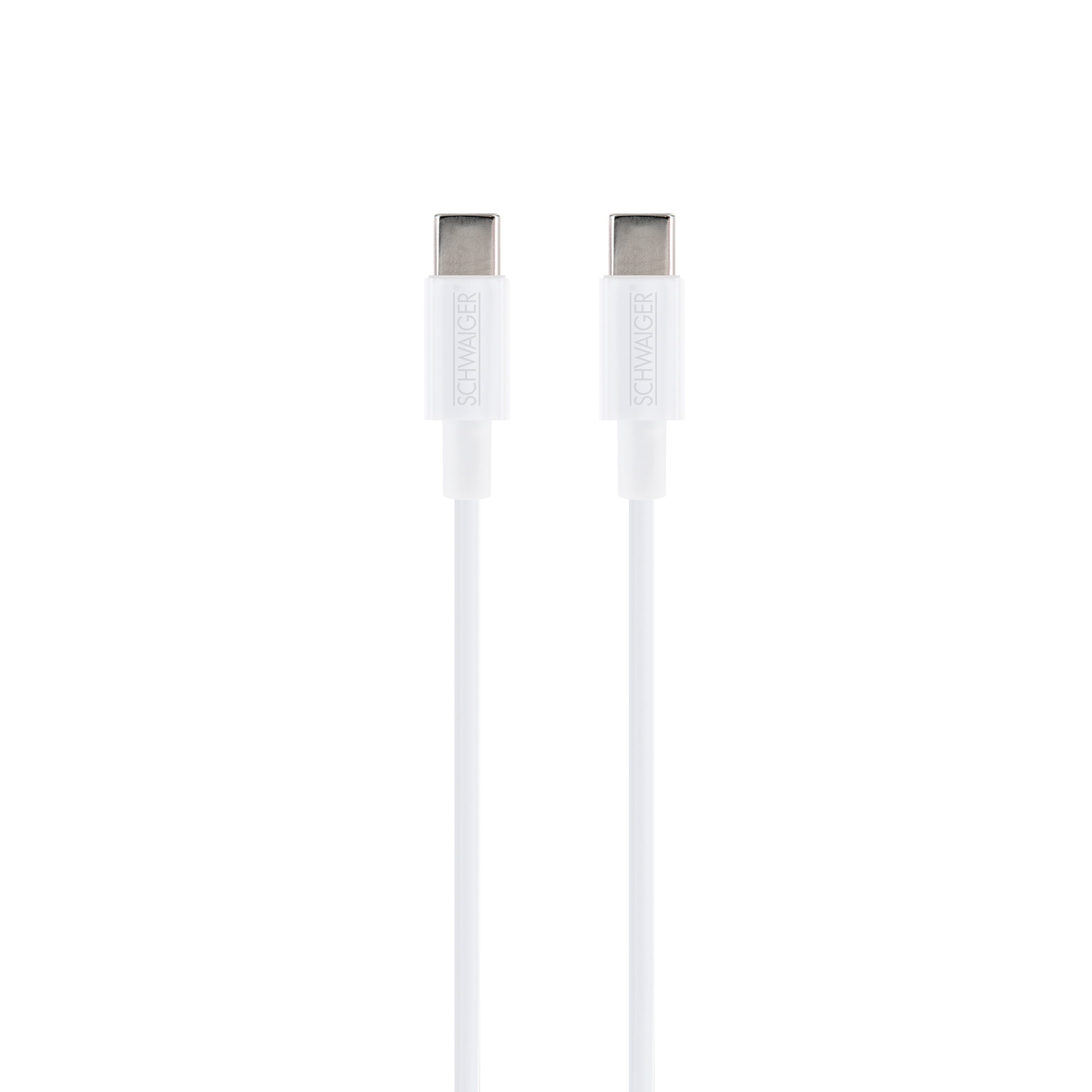 Ladekabel USB-C auf USB-C weiß 80 cm