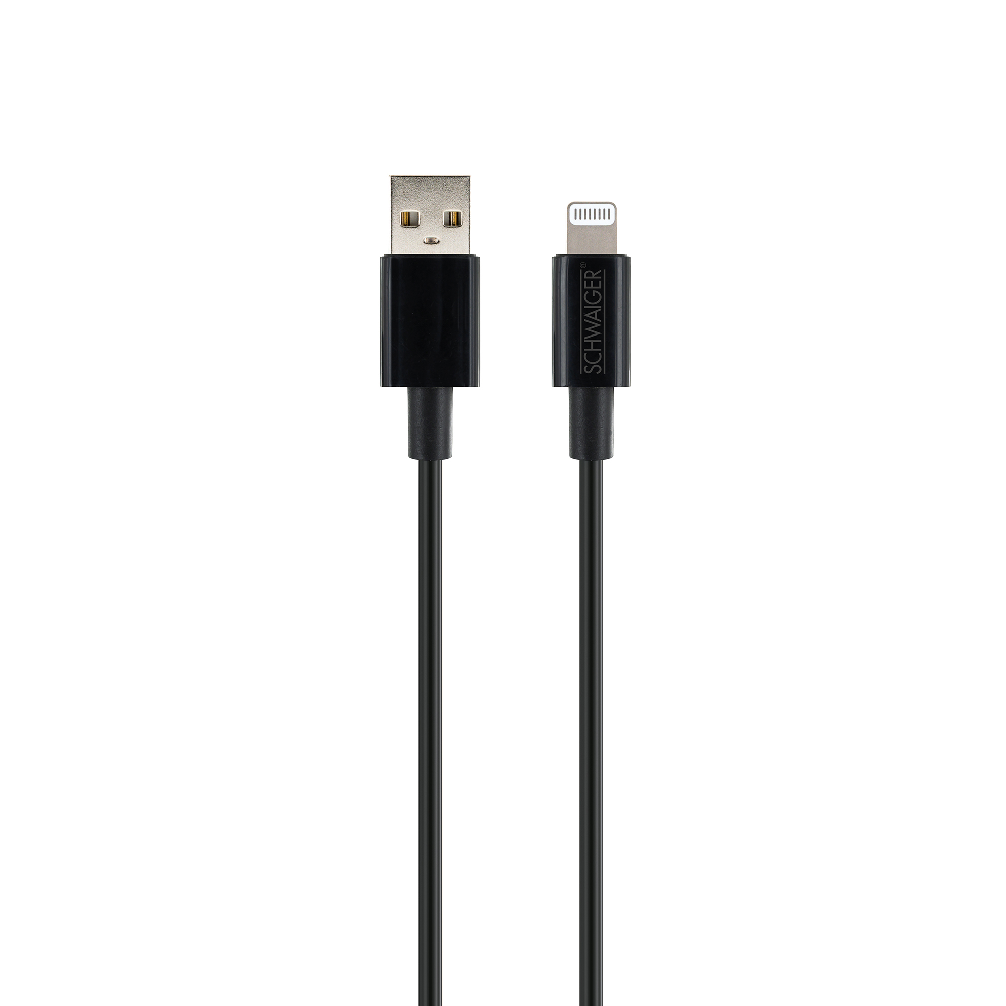 Ladekabel USB-A auf Lightning schwarz 80 cm