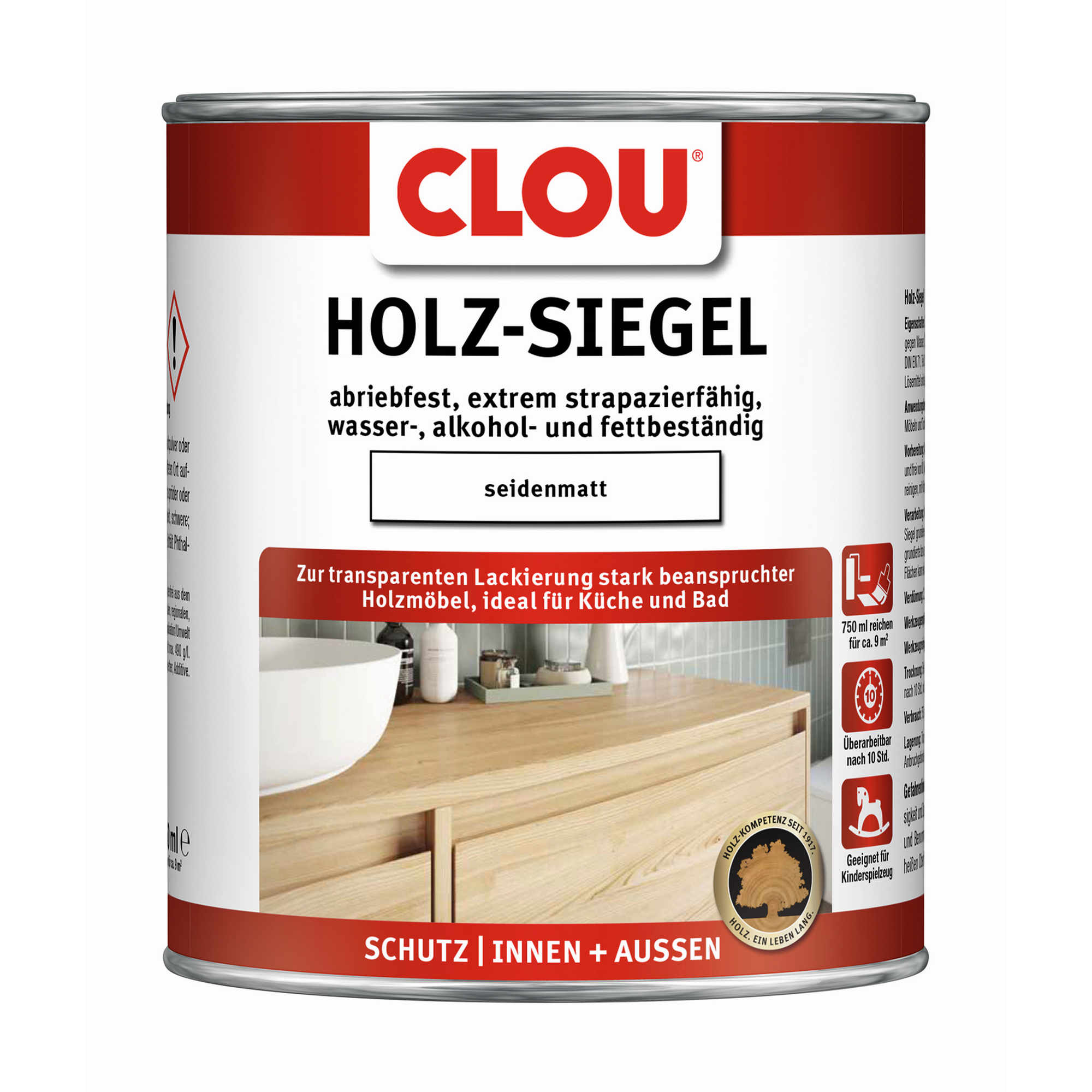 Clou Holz-Siegel seidenmatt 750 ml