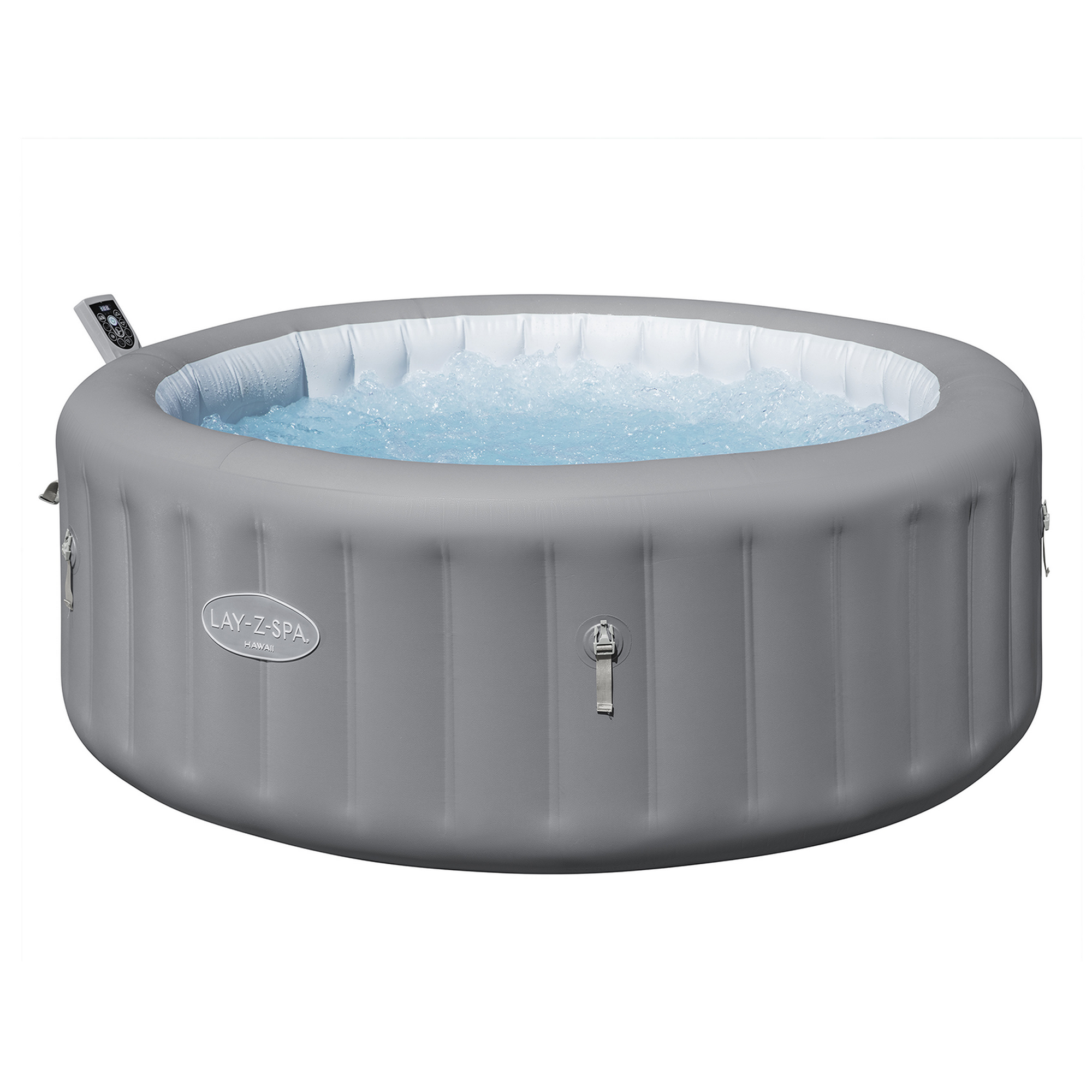Bestway Energiespar-Whirlpool 'LAY-Z-SPA® Hawaii AirJet™' grau Ø 196 x 71 cm, mit App-Steuerung