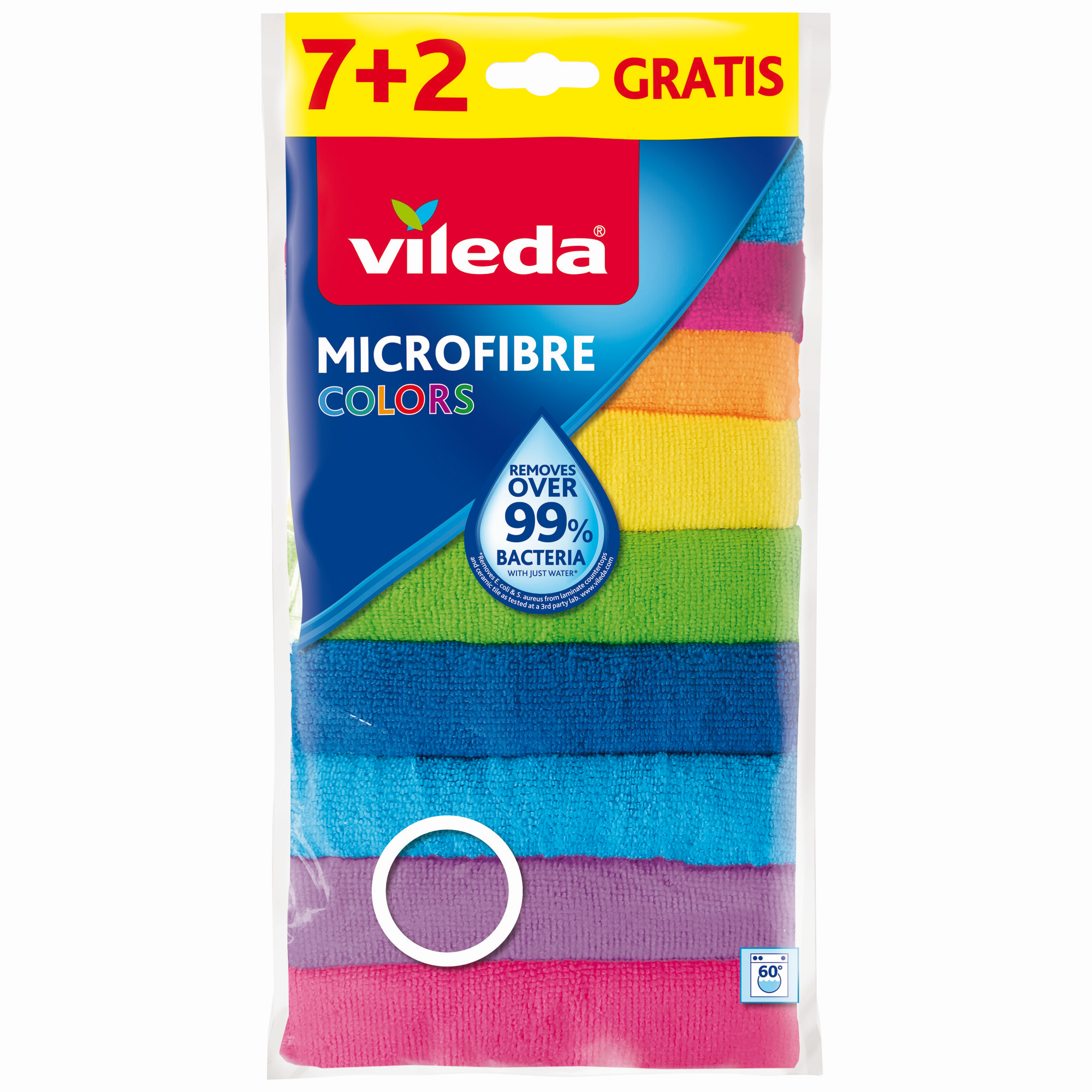 Vileda Microfasertücher 'Colors' 7+2 Stück