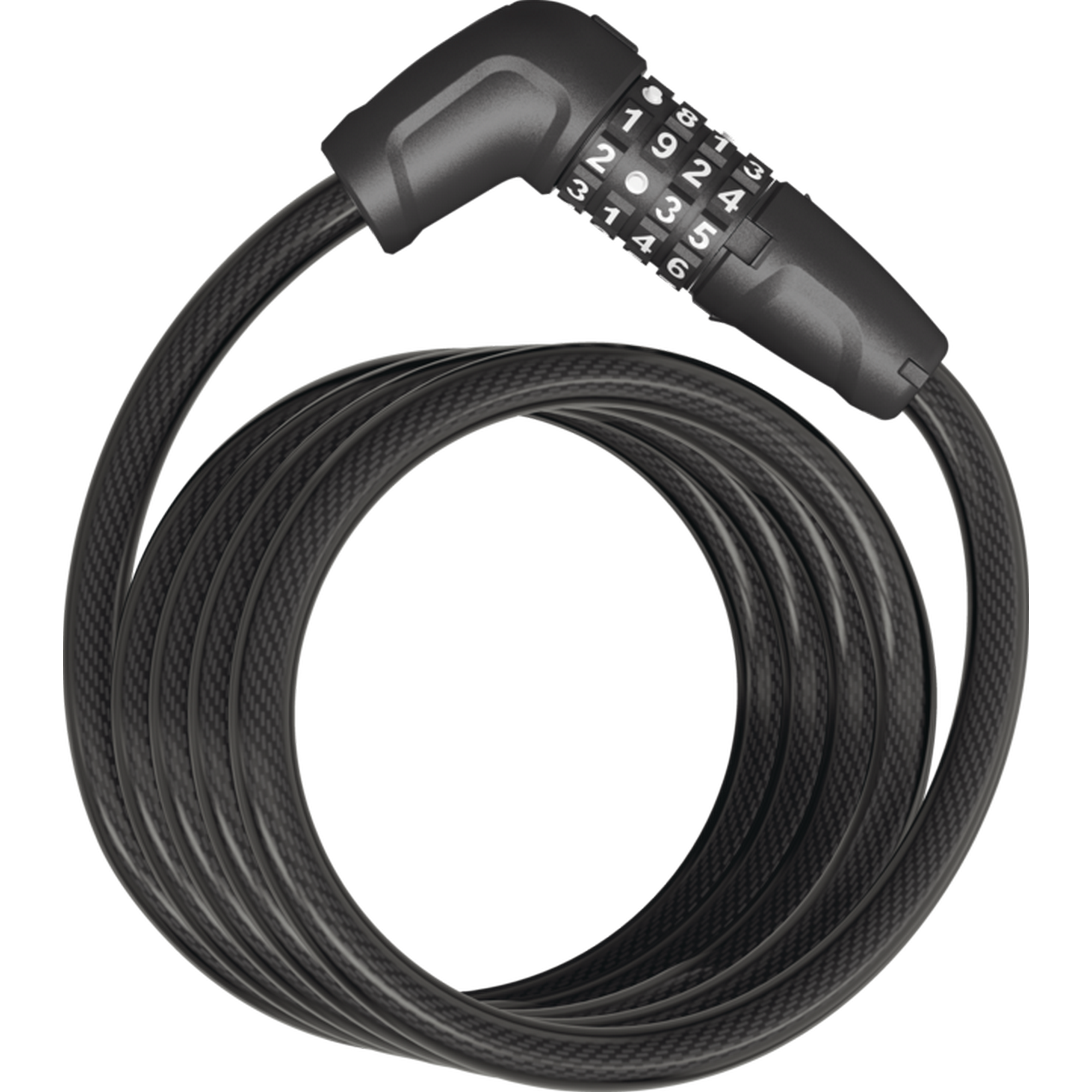 ABUS Spiralkabelschloss 'Tresor 6512C' schwarz Ø 1,2 x 180 cm