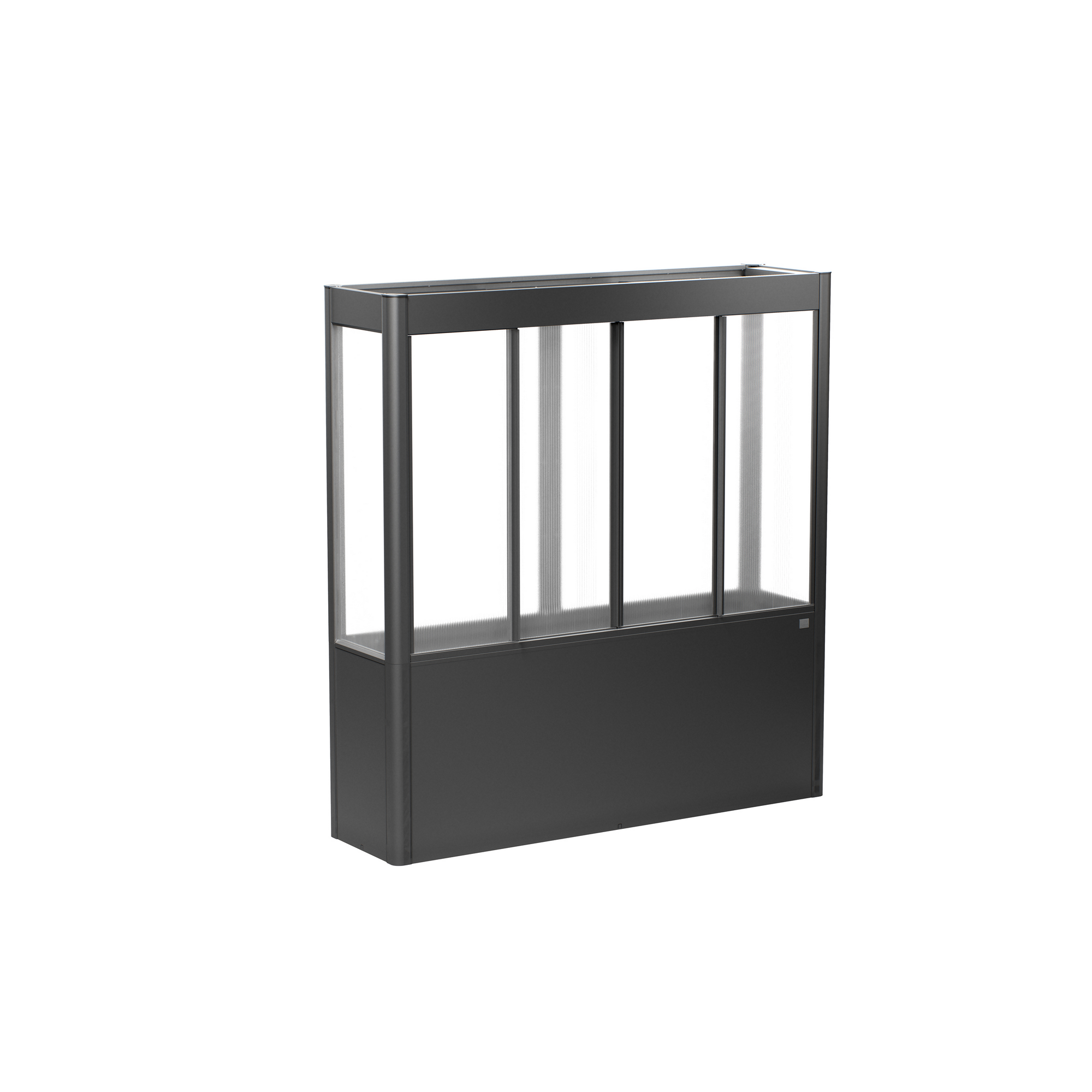 Biohort Hochbeet mit Gewächshaus 'Florentina Maxi' dunkelgrau metallic 201,6 x 213 x 54,7 cm