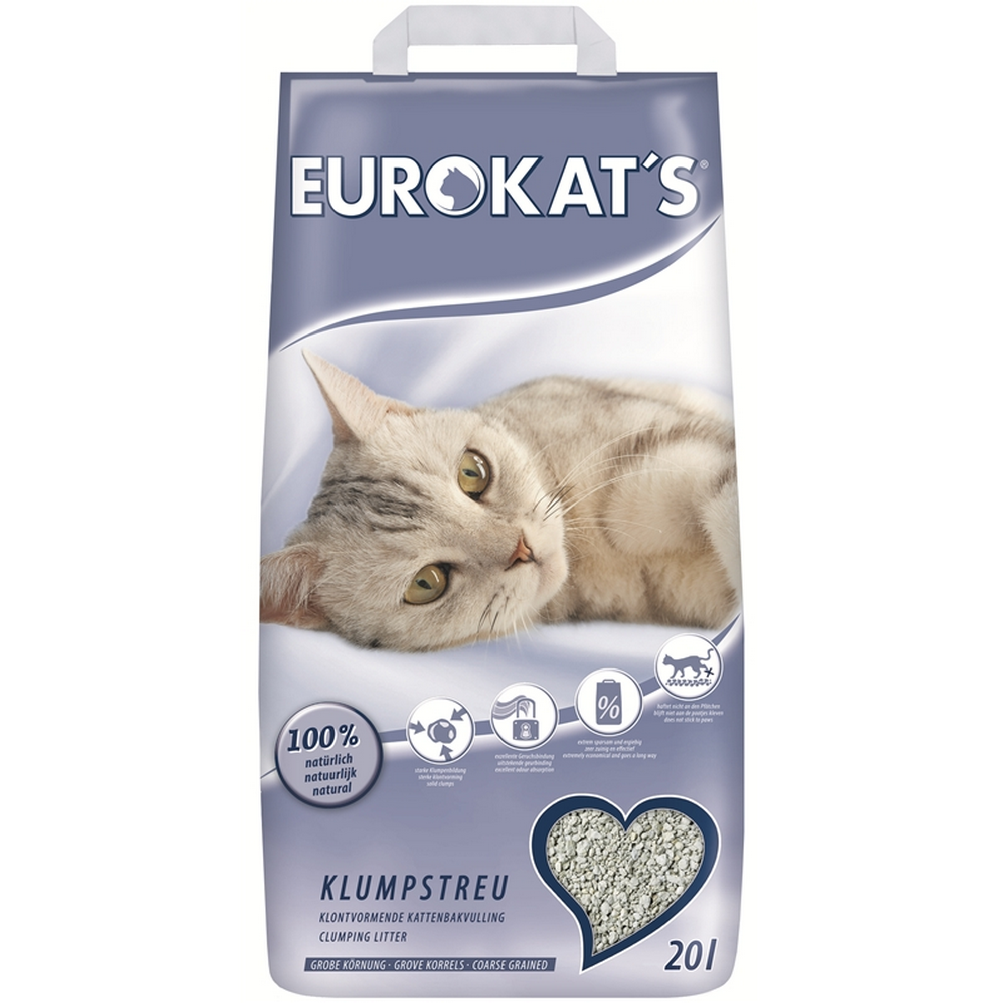 Eurokats Katzenstreu 'Klumpstreu' 20 l