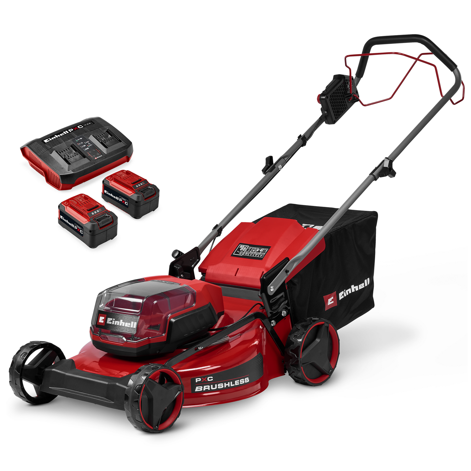 Einhell Akku-Rasenmäher 'GC-CM 36/51 S Li BL' mit Akku und Ladegerät
