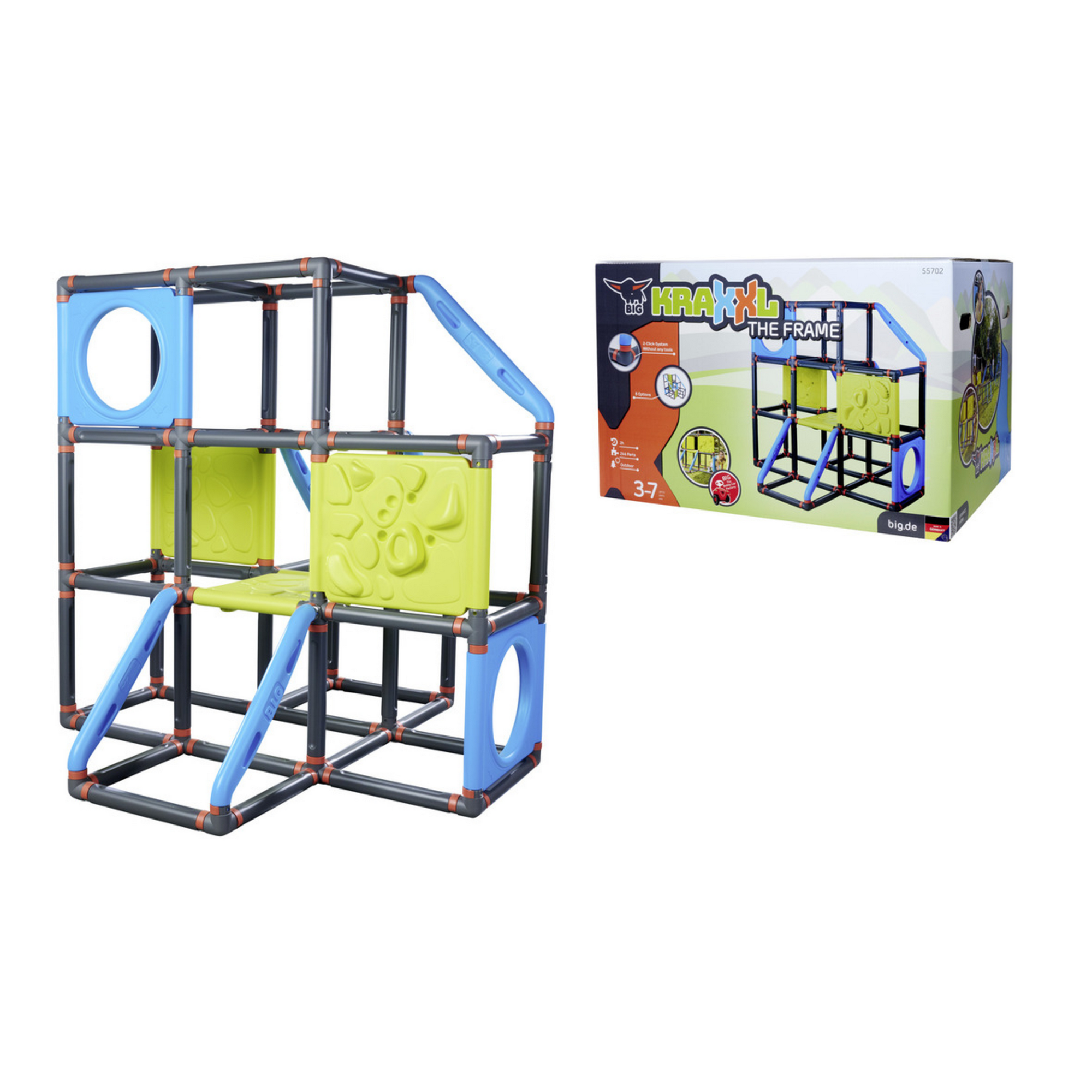 Big Kletterturm 'The Frame' mehrfarbig 140 x 140 x 140 cm