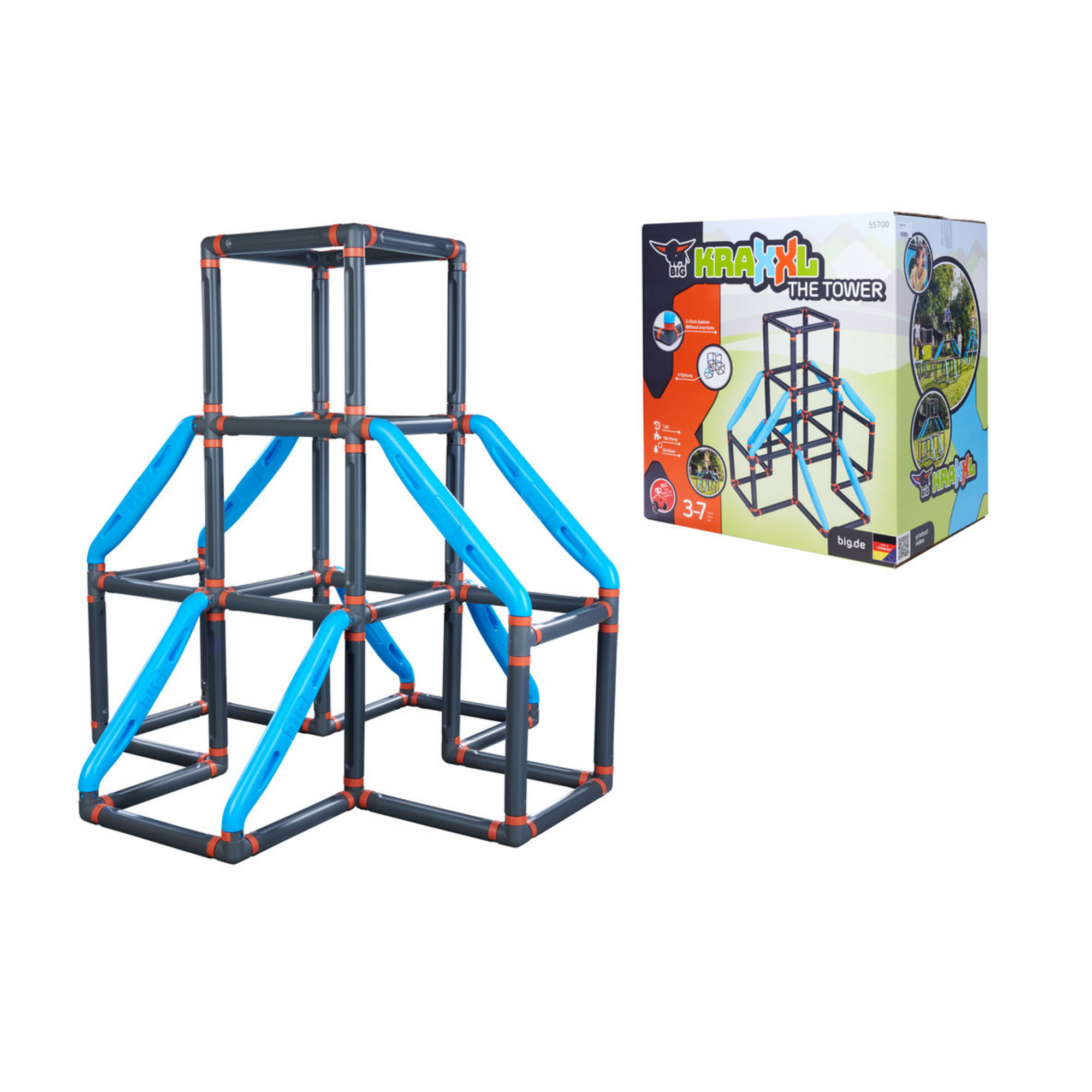Big Klettergerüst 'The Tower' mehrfarbig 140 x 140 x 140 cm