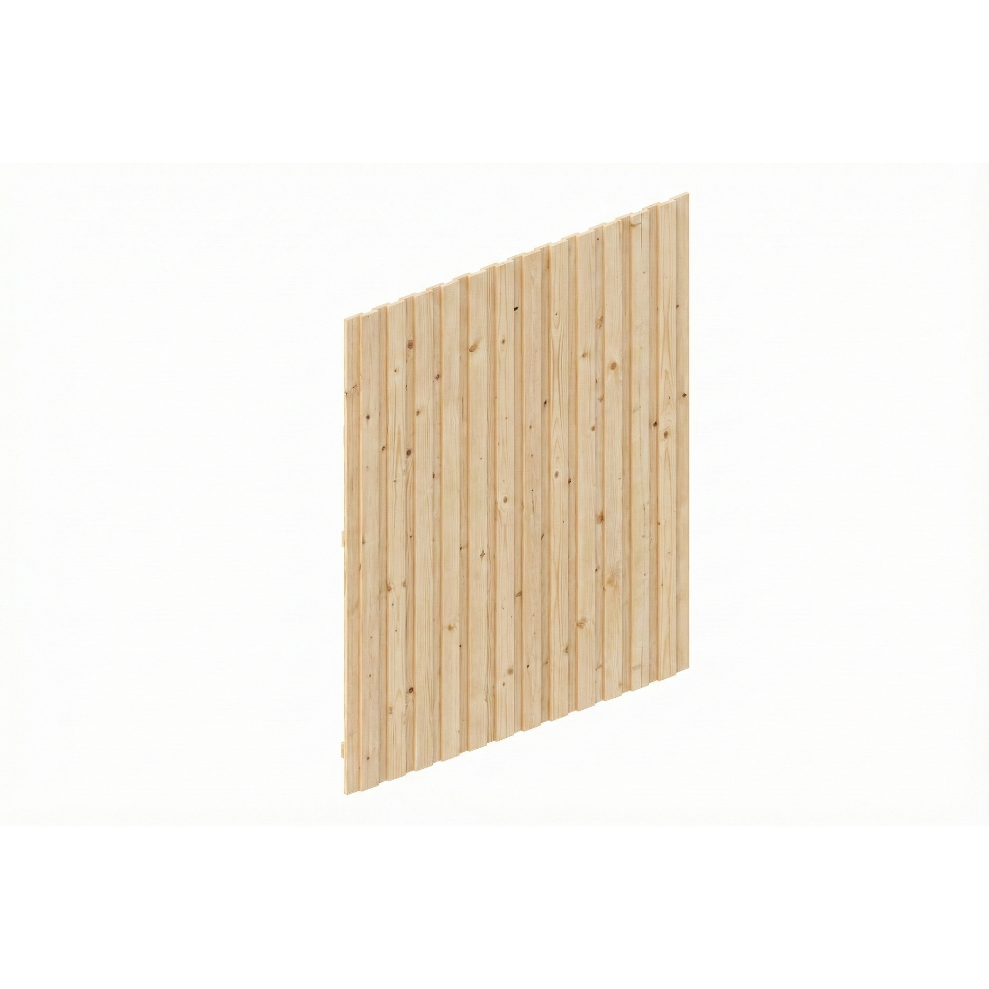 SKAN HOLZ Carport-Seitenwand Deckelschalung Fichte naturbelassen 230 x 330 cm
