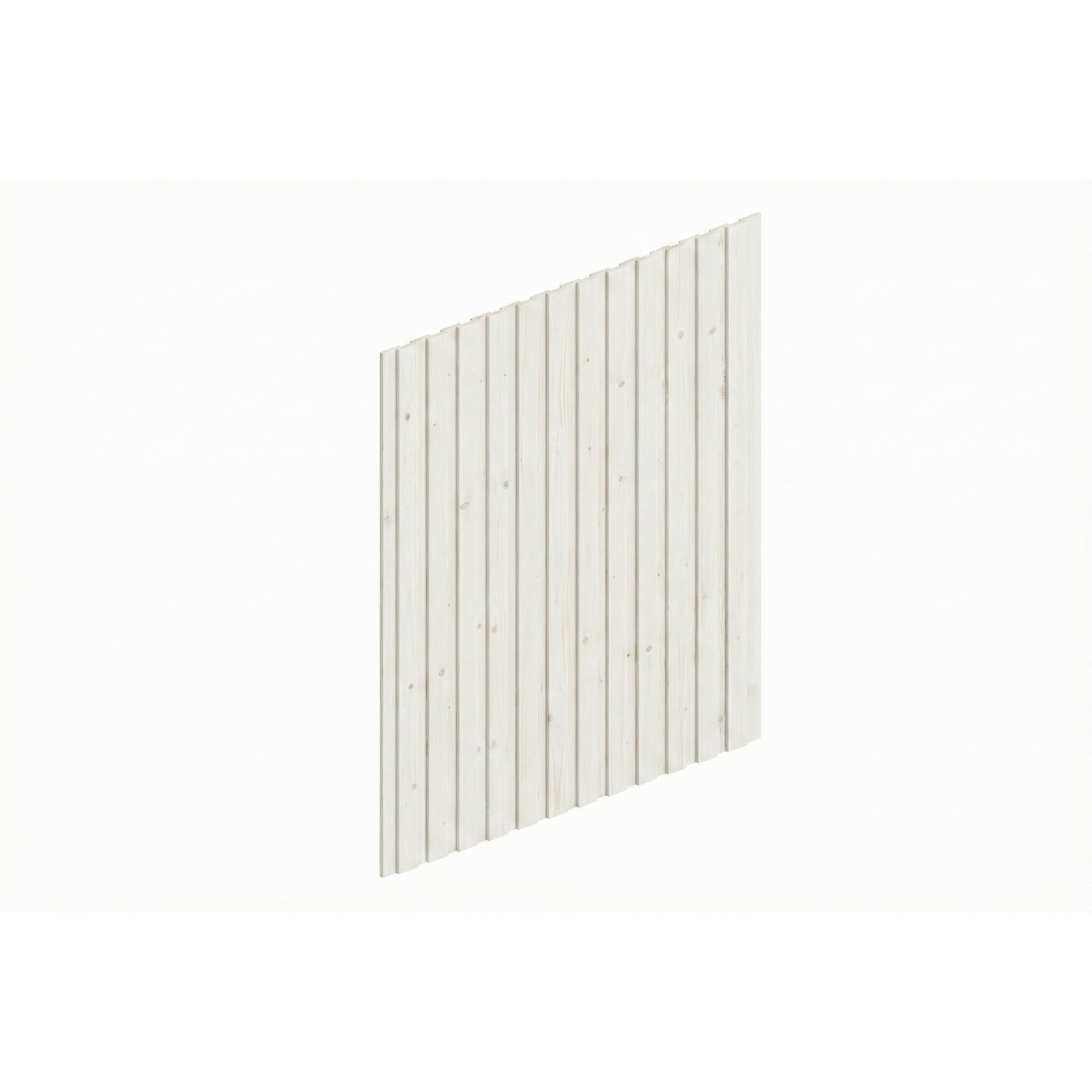SKAN HOLZ Carport-Seitenwand Deckelschalung weiß 230 x 330 cm