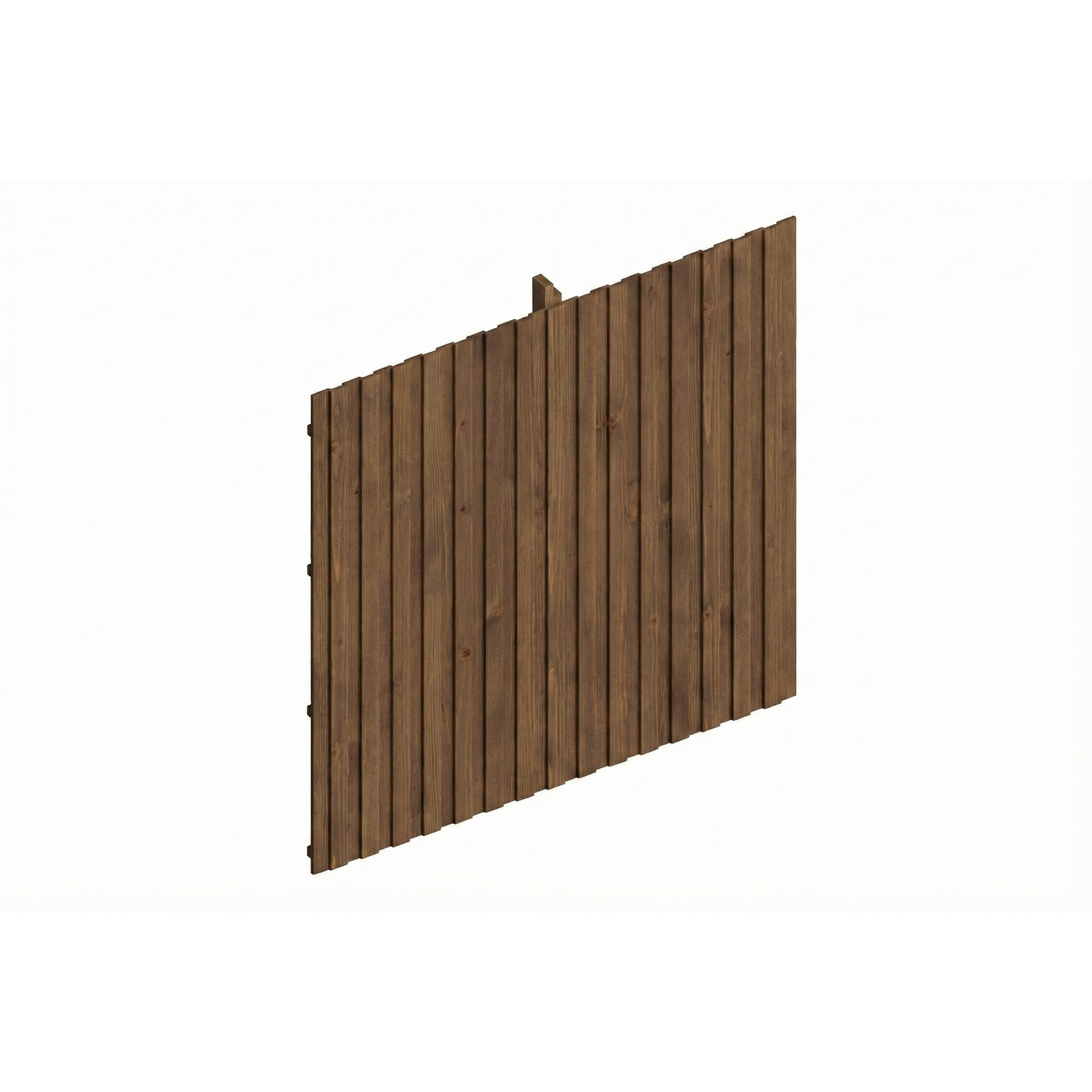SKAN HOLZ Carport-Rückwand Deckelschalung nussbaumfarben 362 x 330 cm
