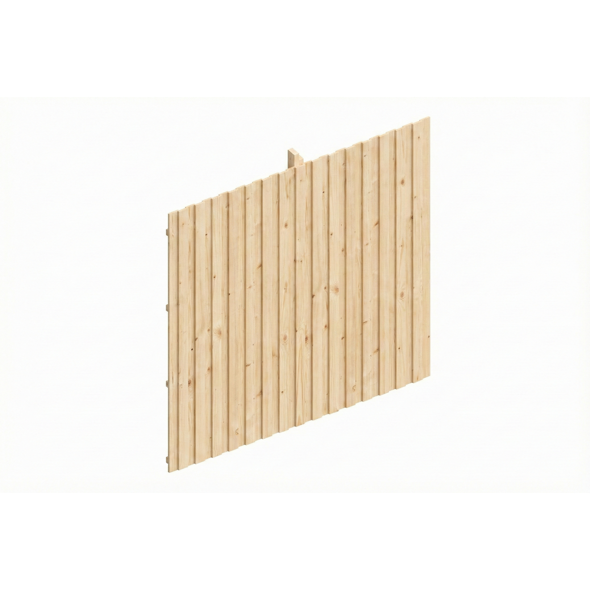 SKAN HOLZ Carport-Rückwand Deckelschalung naturfarben 362 x 330 cm