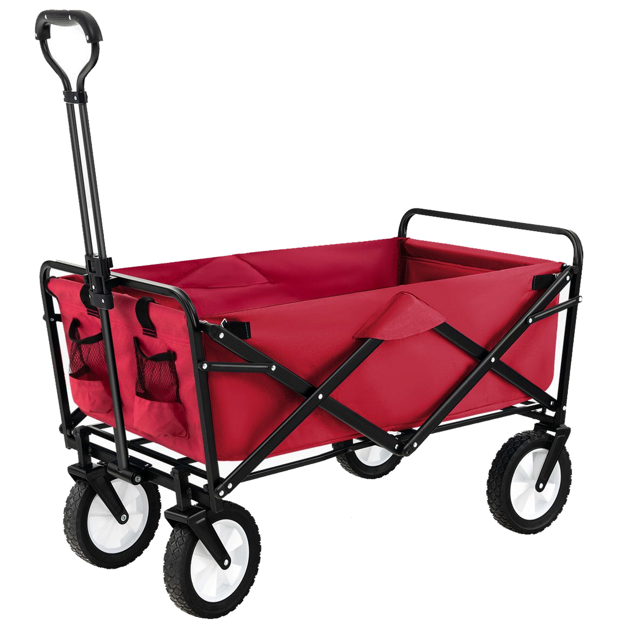 Bollerwagen faltbar rot 100 x 52 x 85 cm