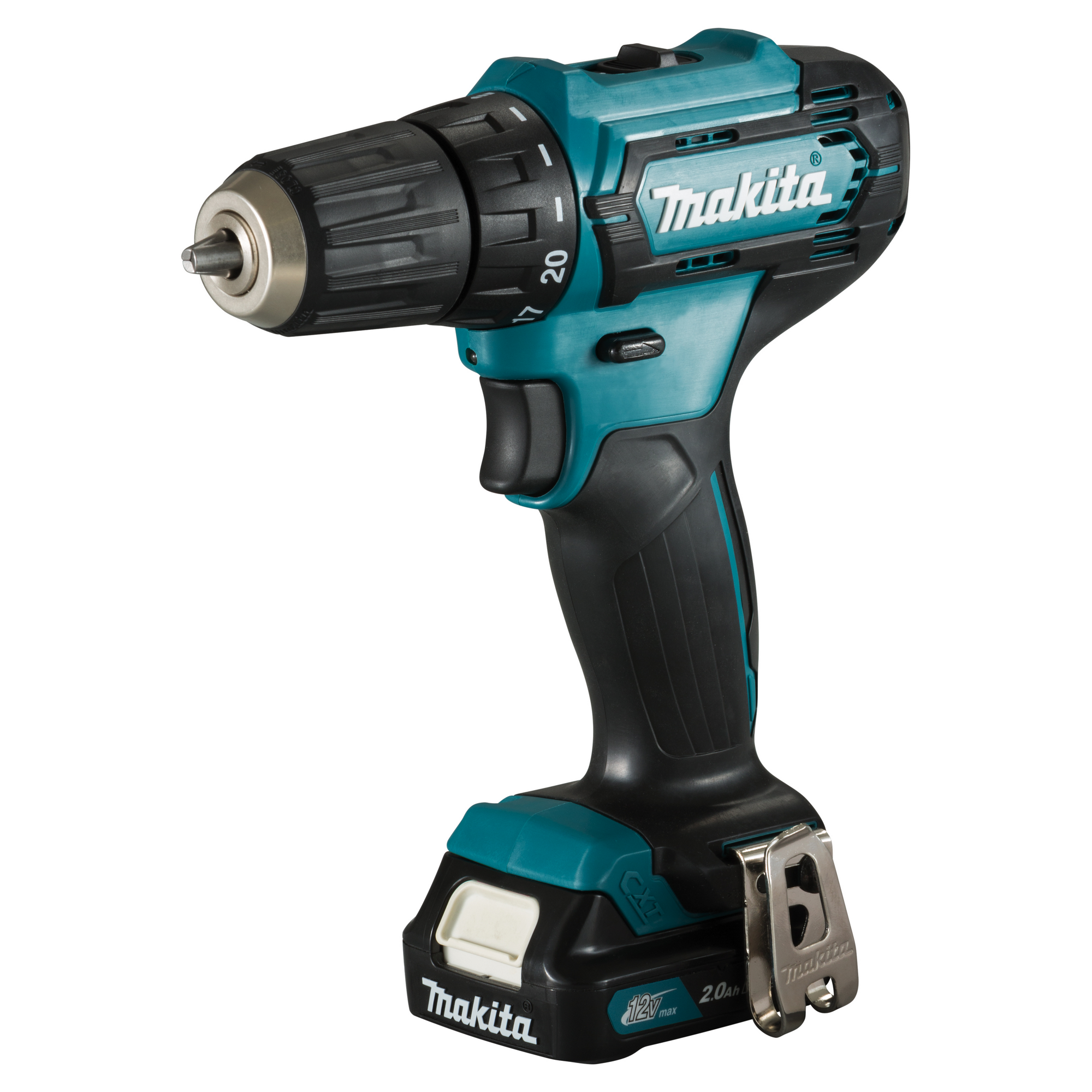 Makita Akku-Bohrschrauber 'DF333DSAE' mit 2 Akkus, mit LED, 12 V