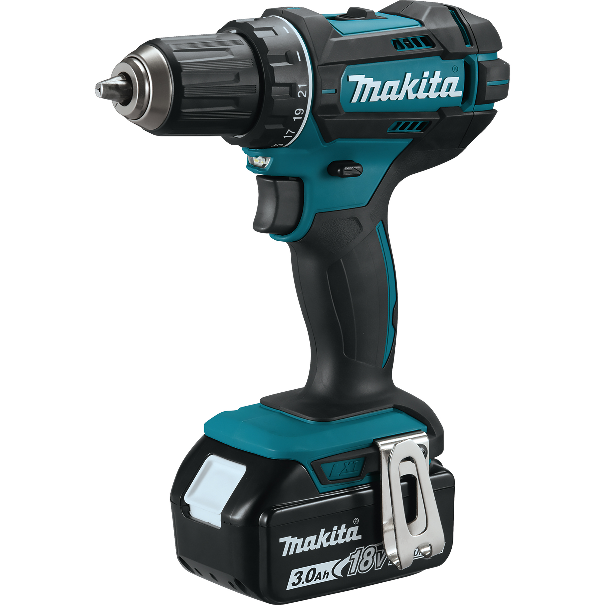 Makita Akku-Bohrschrauber 'DDF482RFJ' mit 2 Akkus, mit LED, 18 V