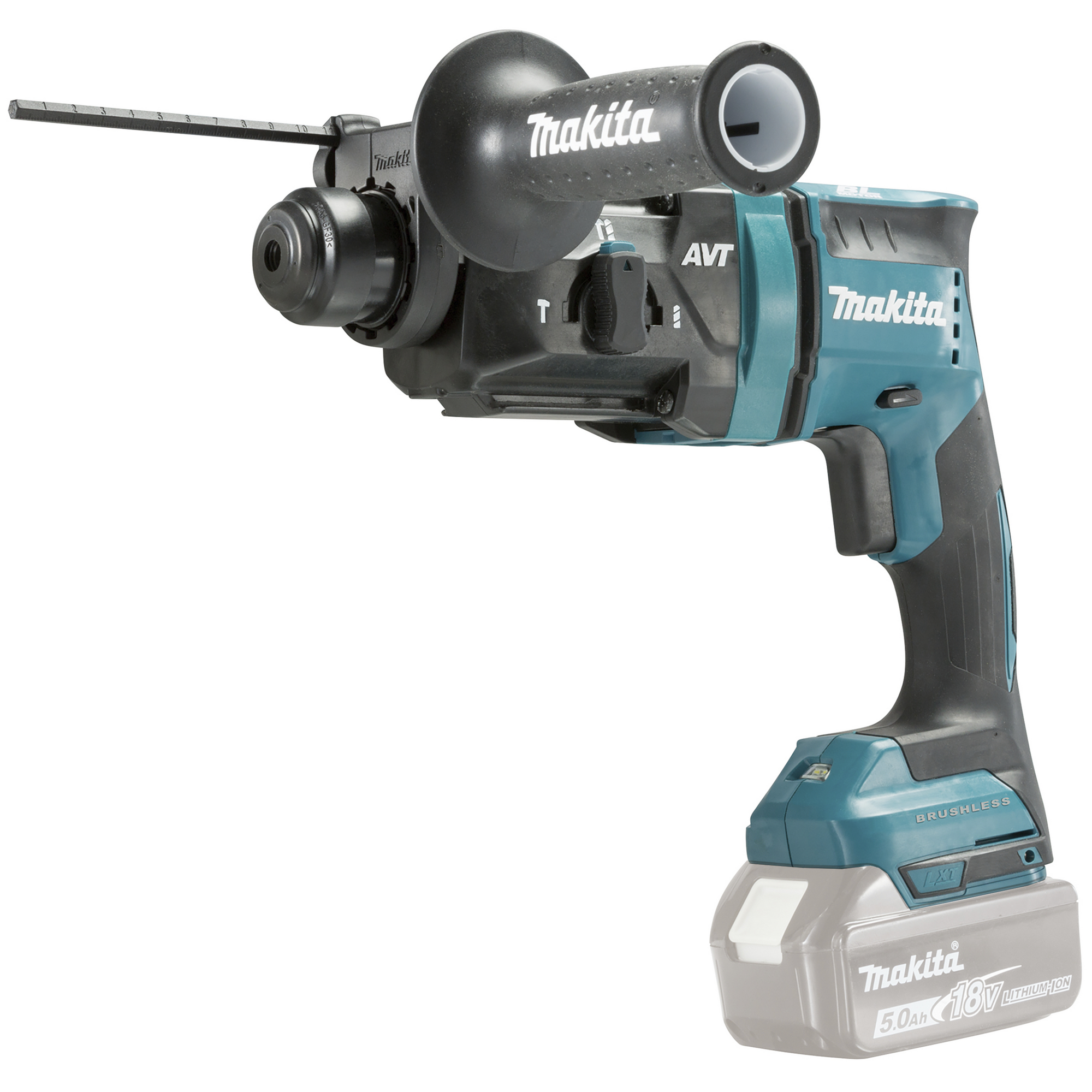 Makita Akku-Kombihammer 'DHR182ZU' für SDS-Plus, ohne Akku, mit LED, 18 V