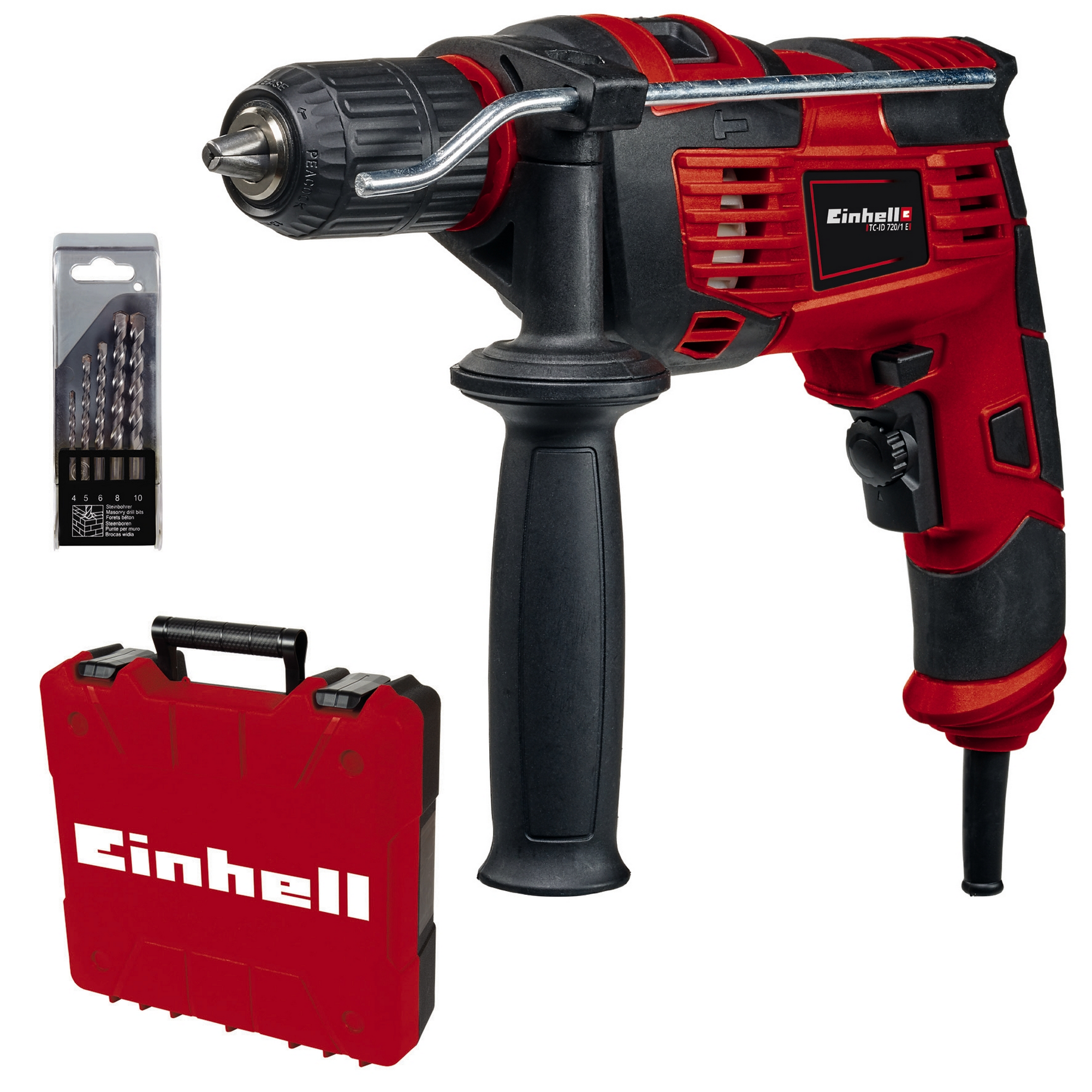 Einhell Schlagbohrmaschinen-Set 'TC-ID 720/1 E Kit'