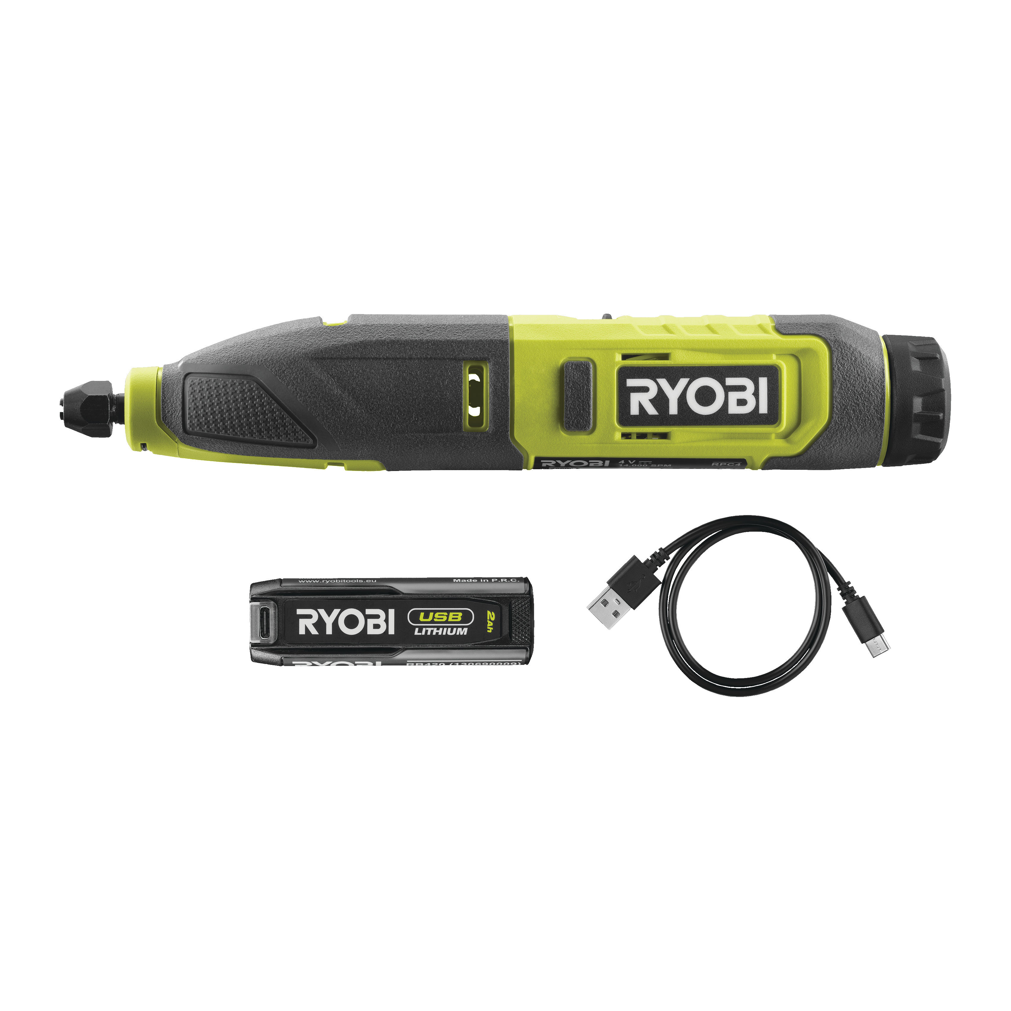Ryobi Akku-Schnitzer 'USB-Lithium' 4 V mit Akku und Ladekabel