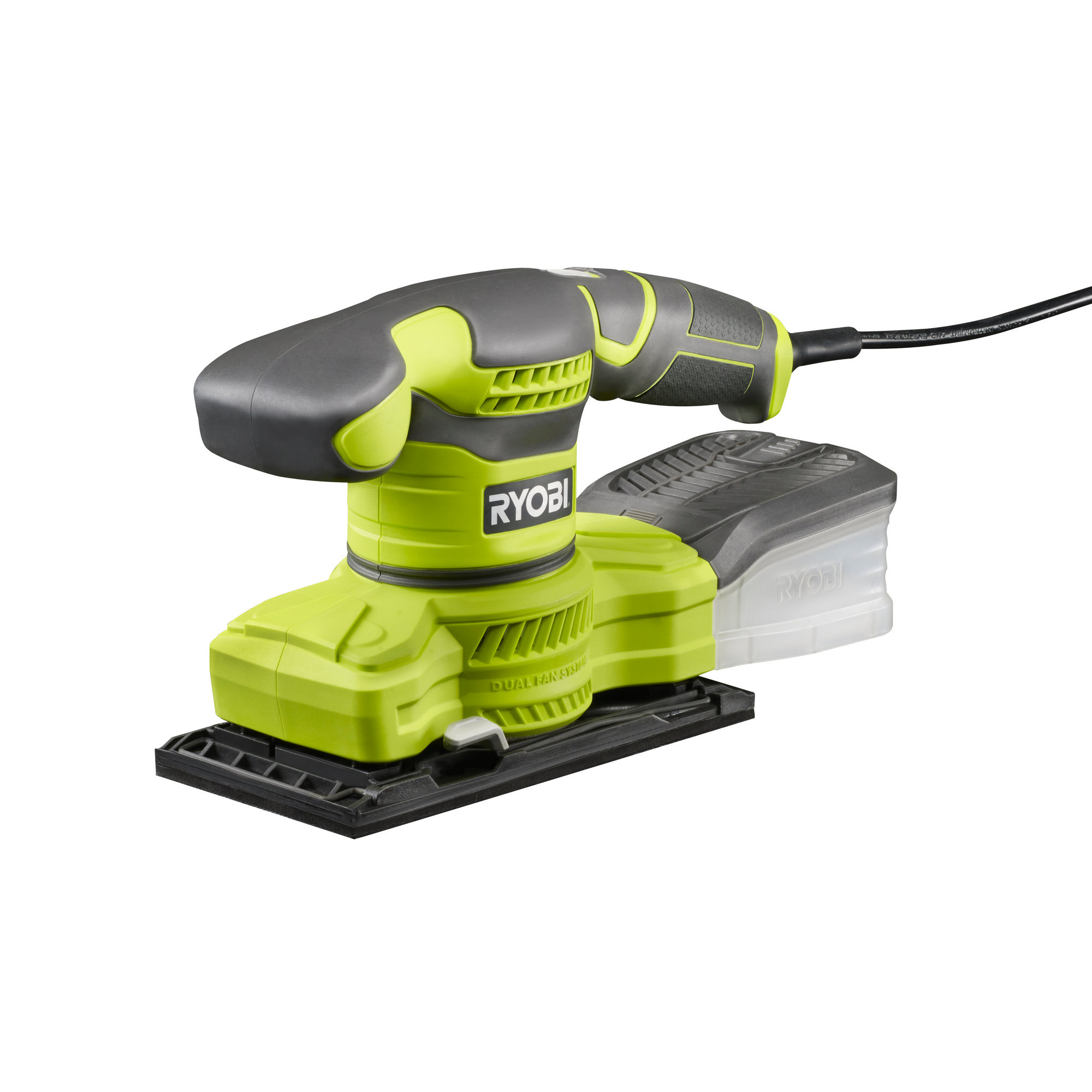 Ryobi Elektro-Schwingschleifer 'RSS200-G' Schleiffläche 93x185 mm inkl. Schleifpapier und Staubbox