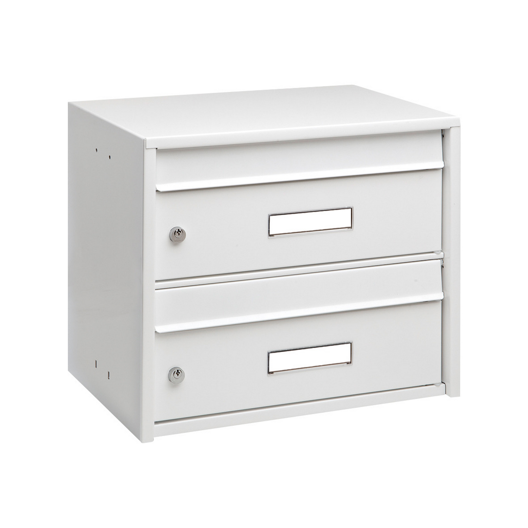 Burg-Wächter Briefkasten 'Dual Front 821 W' weiß 40,7 x 36 x 29,2 cm