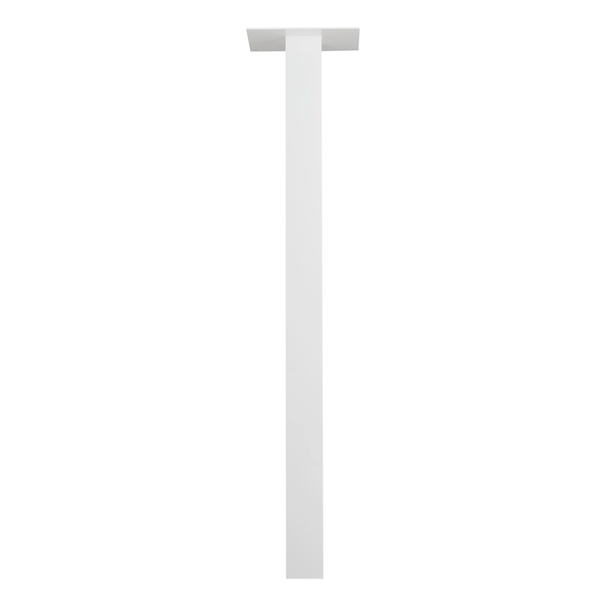 Burg-Wächter Briefkasten-Ständer 'BK EST 1 W' weiß  8 x 120 x 8 cm