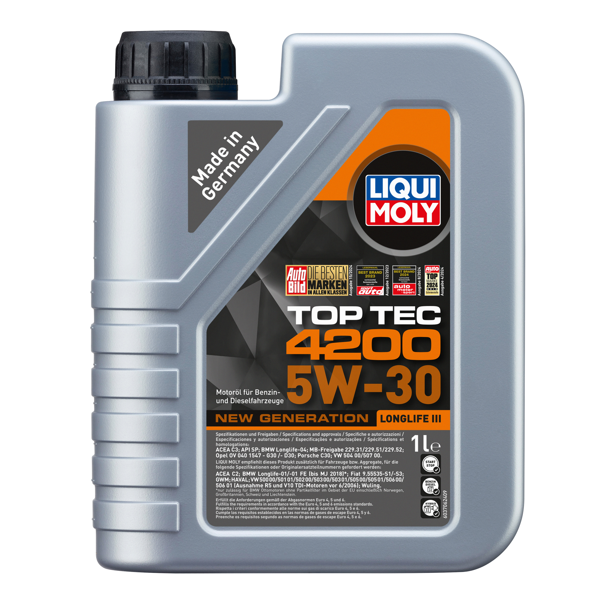 Liqui Moly Leichtlauf-Motoröl 'Top Tec 4200 5W-30' 1 l