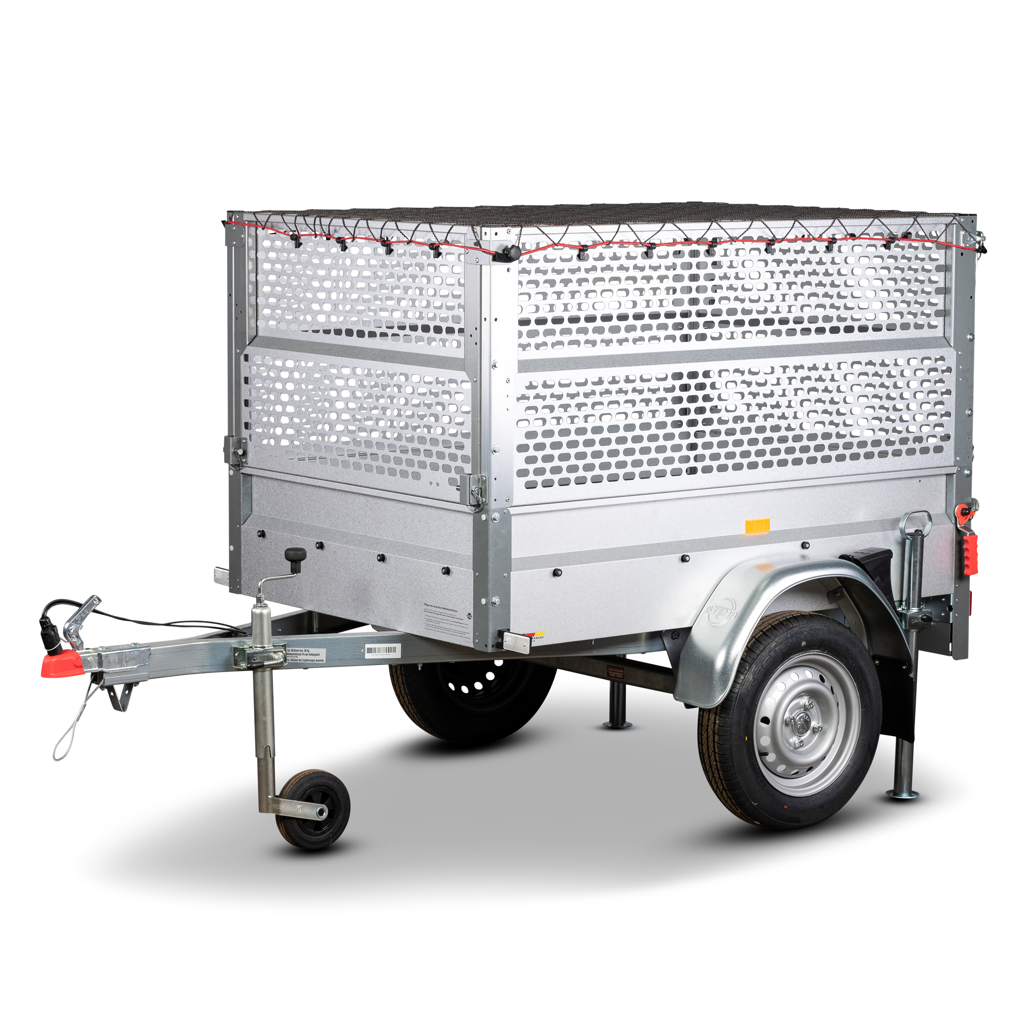Stema PKW-Anhänger 'Basic Plus 550' ungebremst 550 kg mit Gitteraufsatz