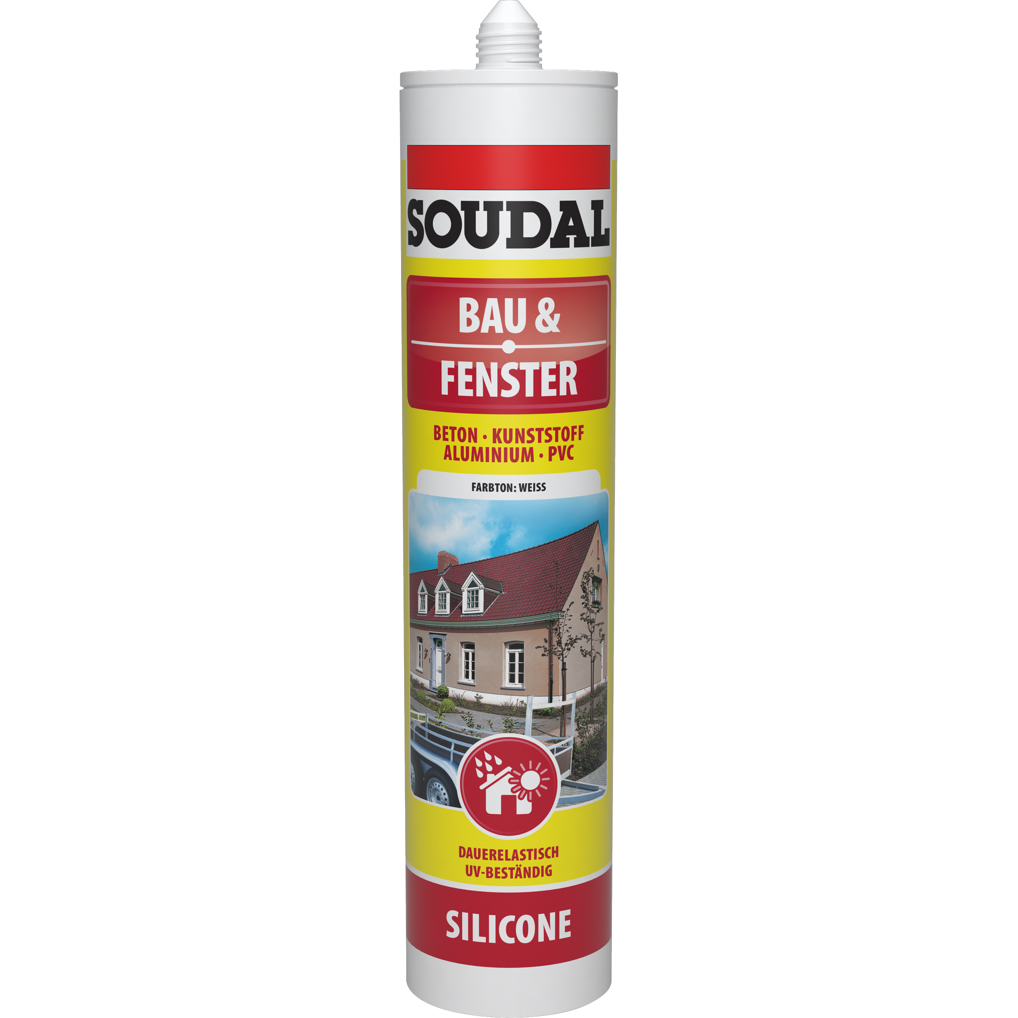 Silikon 'Bau & Fenster' weiß 300 ml