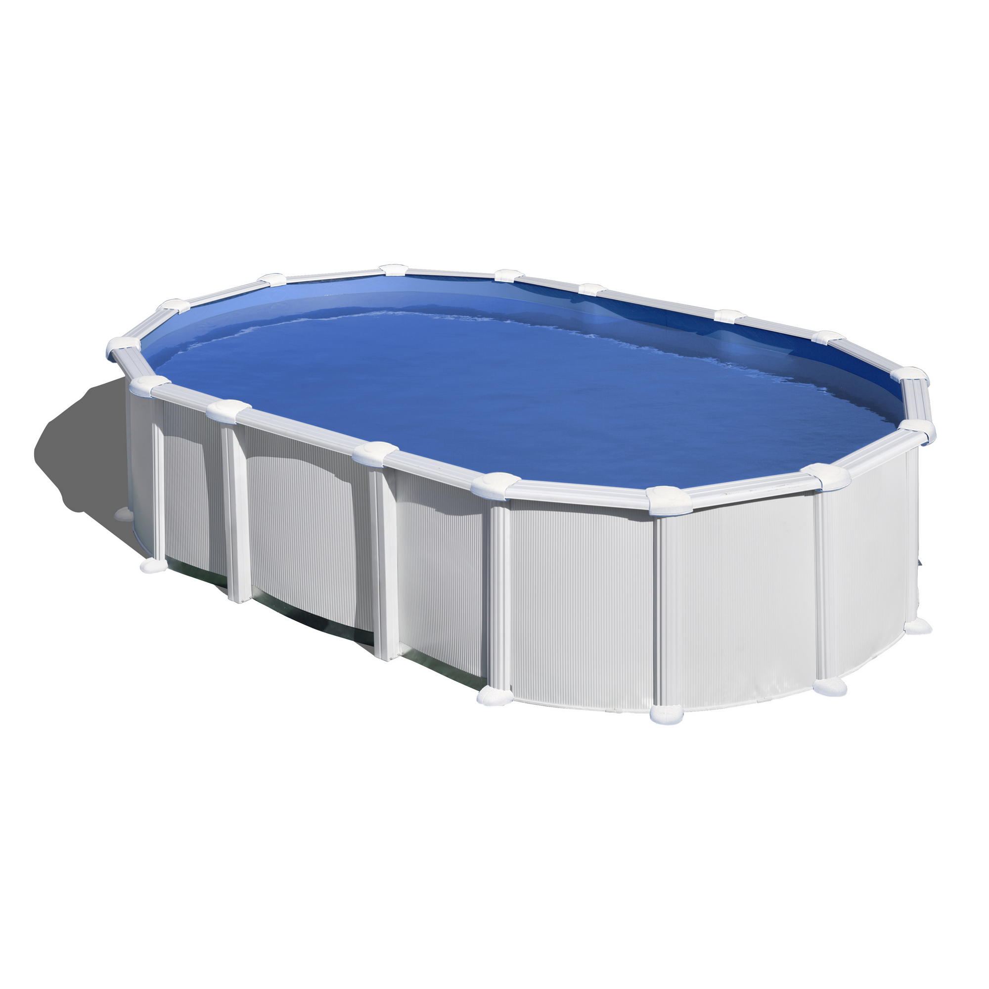 GRE Stahlwandpool-Set 'Haiti' 634 x 399 x 132 cm mit Sicherheitsleiter und Sandfilteranlage