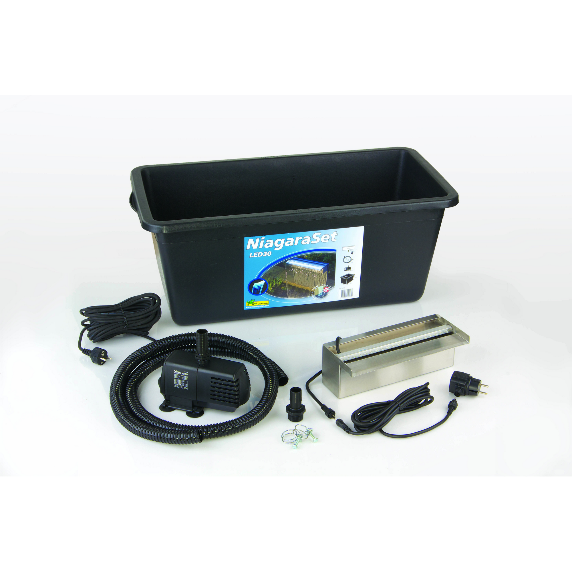 Ubbink Wasserfallset 'Niagara' mit LED-Beleuchtung 30 x 12,5 x 10 cm
