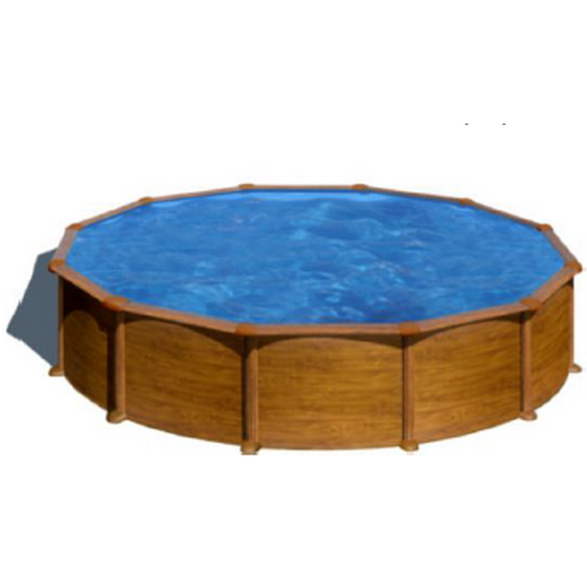 GRE Stahlwandpool-Set 'Mauritus' Ø 550 x 132 cm mit Sicherheitsleiter und Sandfilteranlage