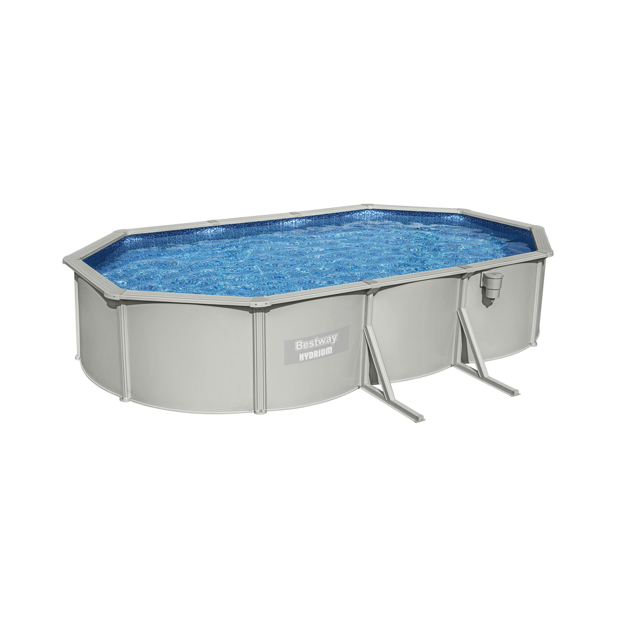 Bestway Stahlwandpool-Set 'Hydrium' Set 610 x 360 x 120 cm mit Sicherheitsleiter und Sandfilteranlage