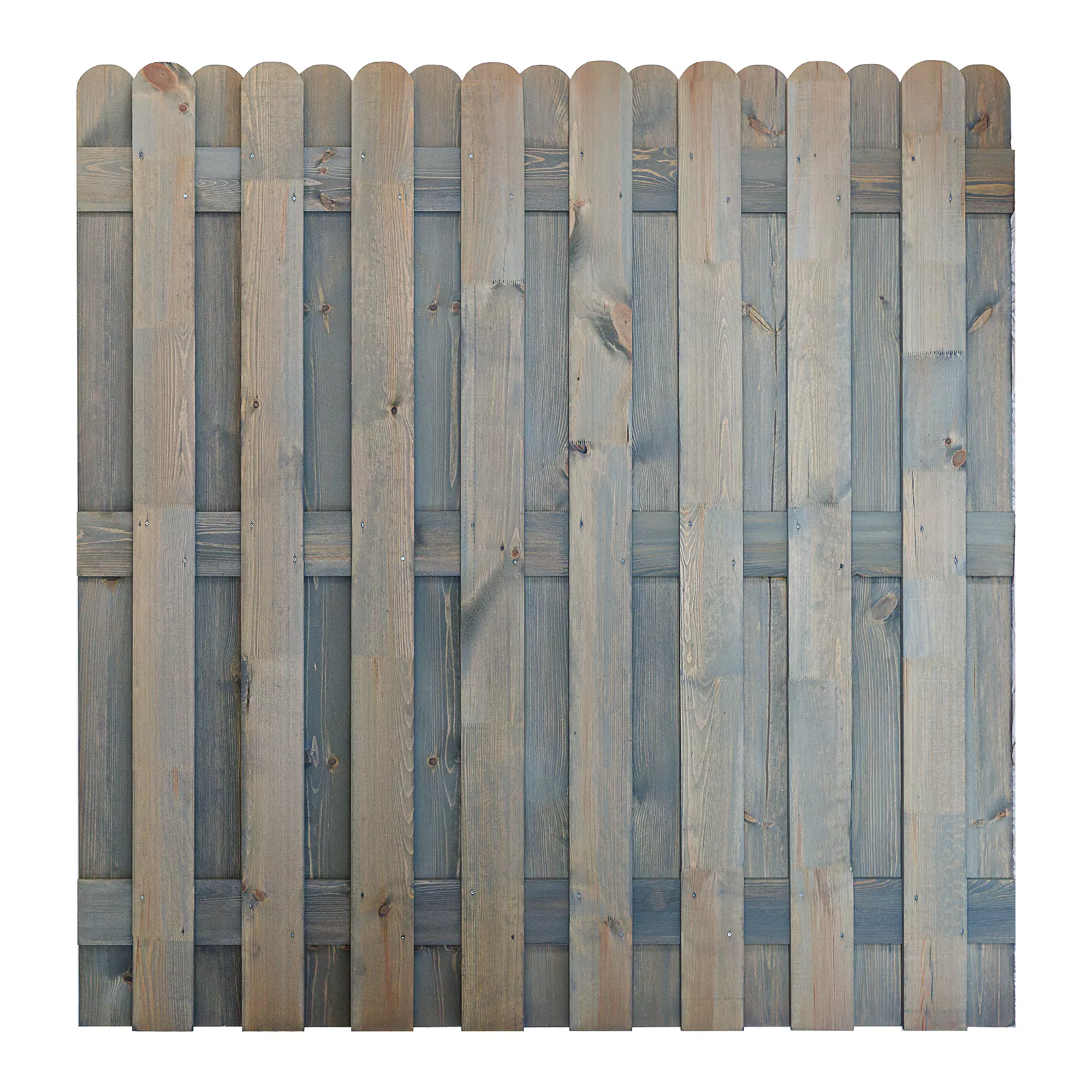 andrewex Sichtschutzzaun 'Bohlenzaun' 180 x 180 cm Kiefer grau