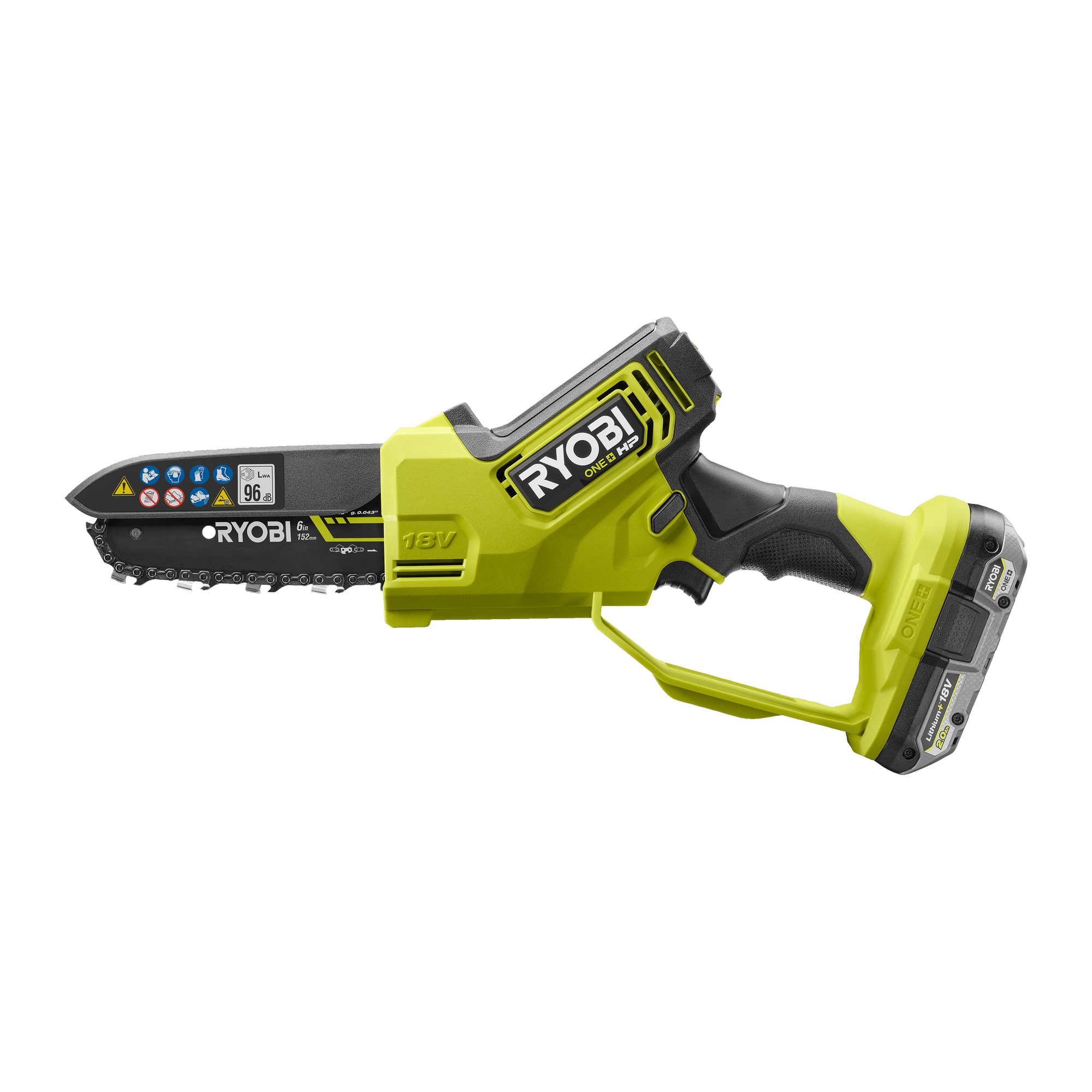 Ryobi Akku-Einhand-Kettensäge 'One+ HP Brushless RY18PSX15A-120'  18 V 15 cm mit Akku und Ladegerät