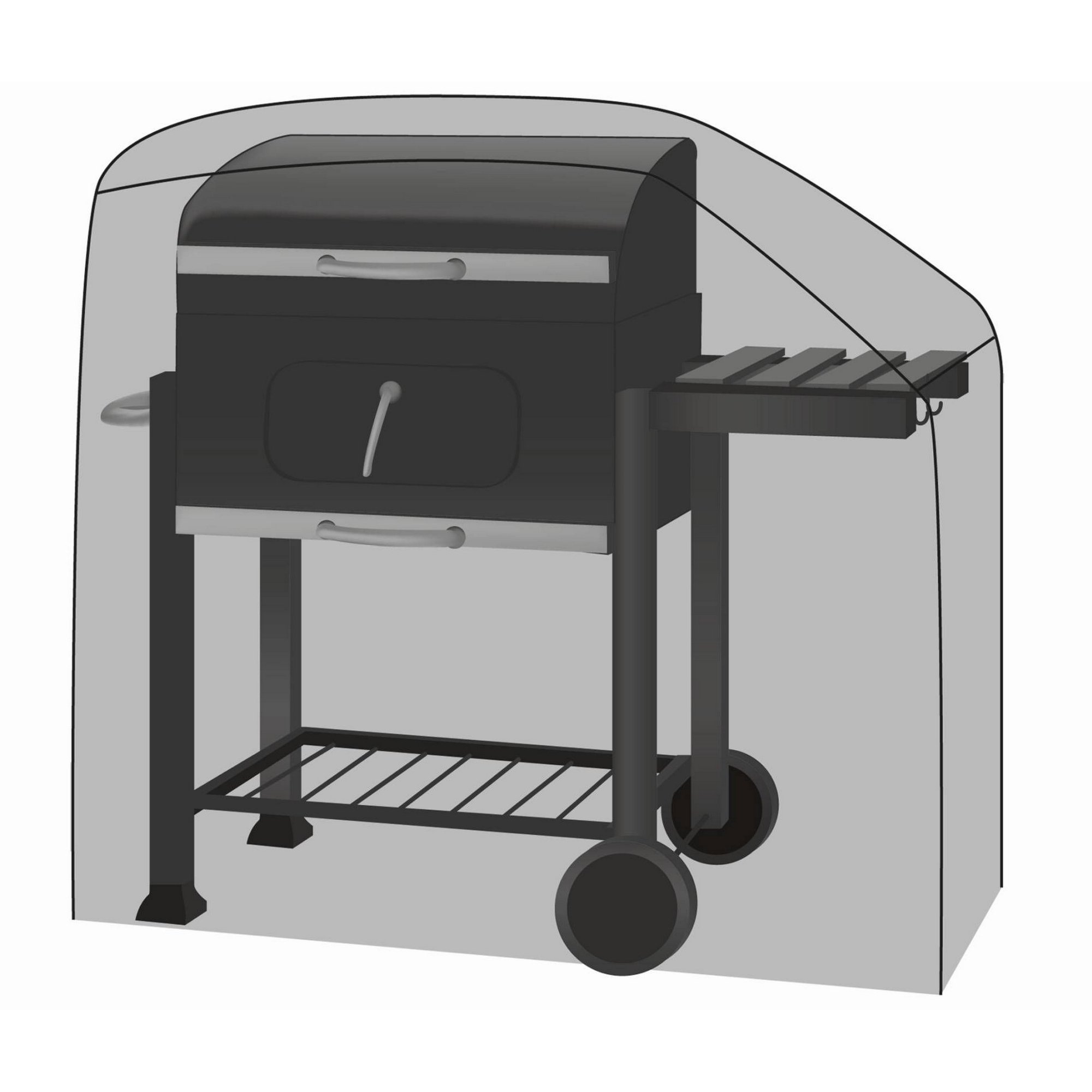 Beo Abdeckung für Holzkohlegrill schwarz 136 x 58  x 101