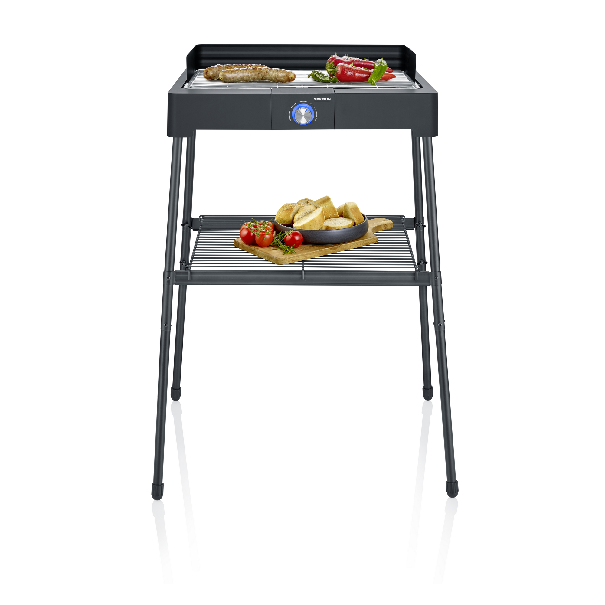 Severin Elektro-Standgrill 'PG 8566' schwarz 2200 W 62 x 90 x 58,5 cm