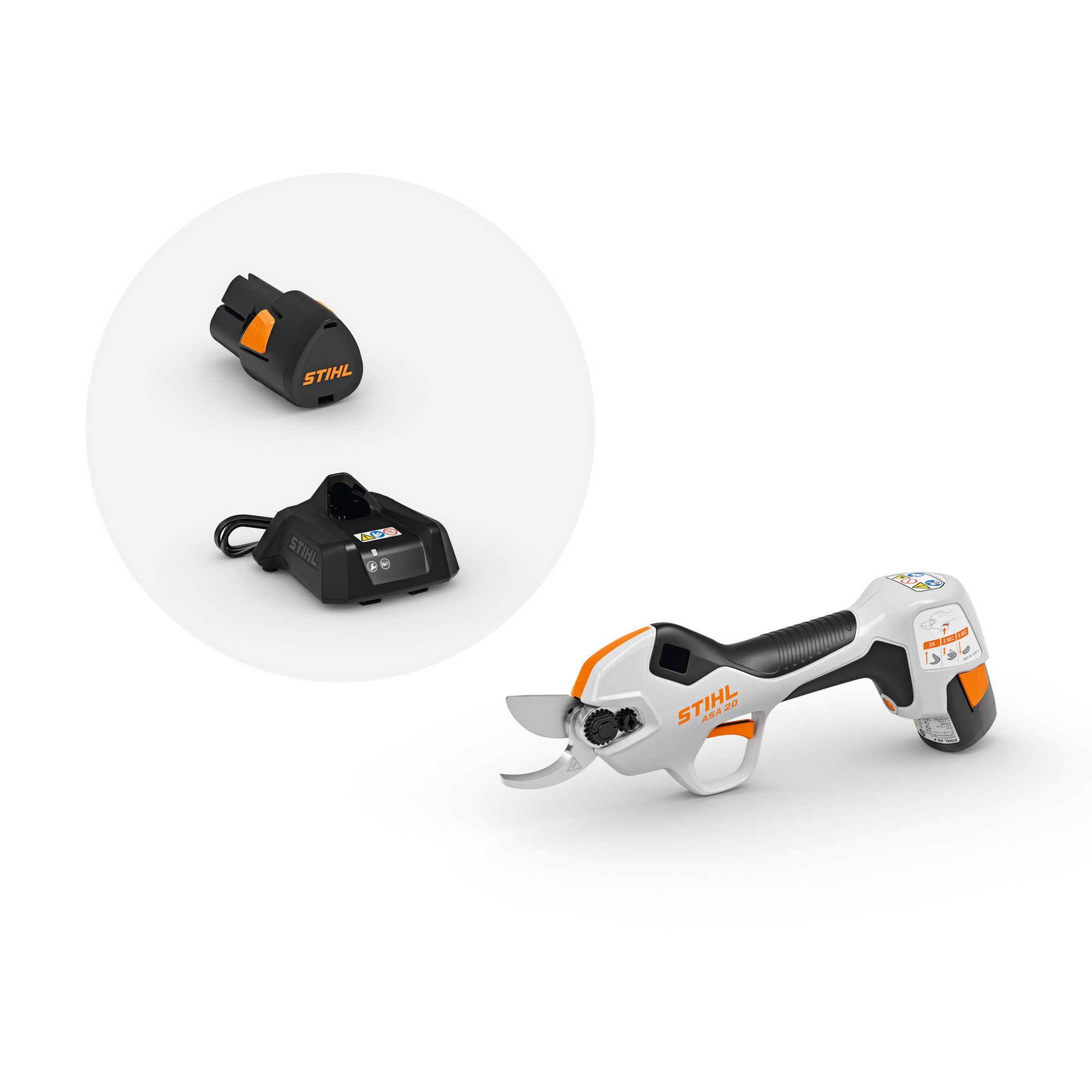 Stihl Akku-Astschere 'ASA 20' 10,8 V mit Akku und Ladegerät